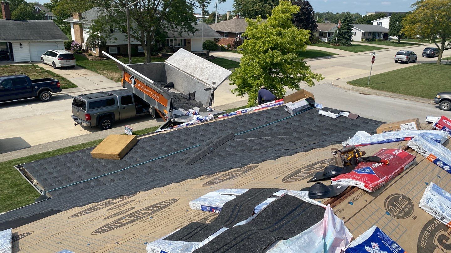 Residential Roofing Installation using GAF Timberline HDZ Charcoal by Nitro Roofing and Construction