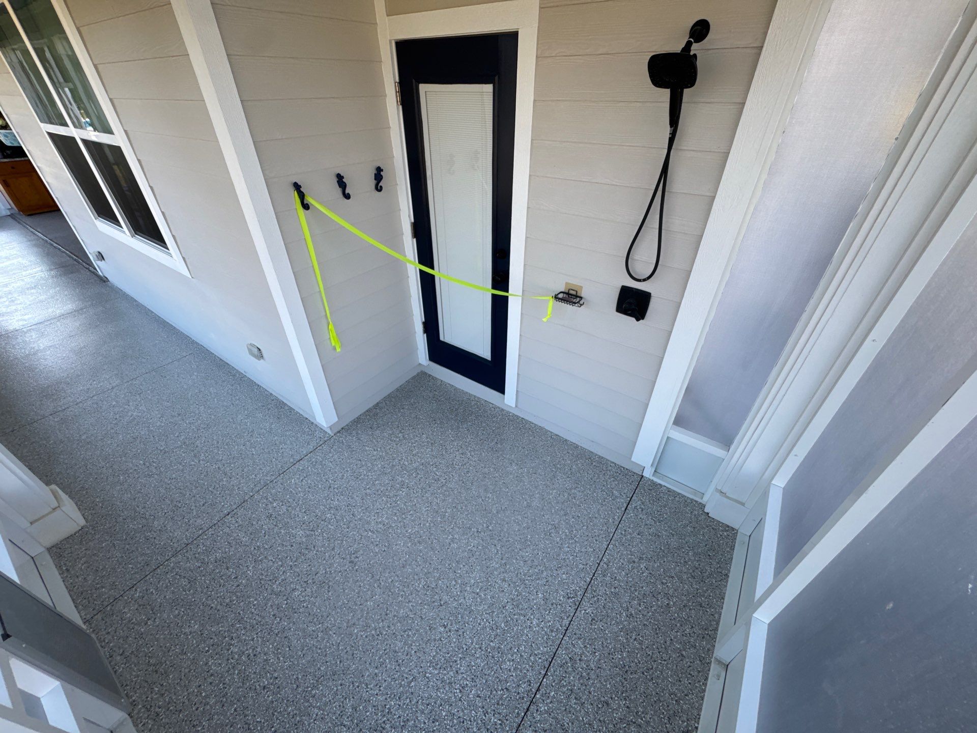 Front and Back Porches  in Micanopy, FL (Front Porch: Slate Stone, Back Porch: Mount Everest) by Cross Creek Concrete Coatings