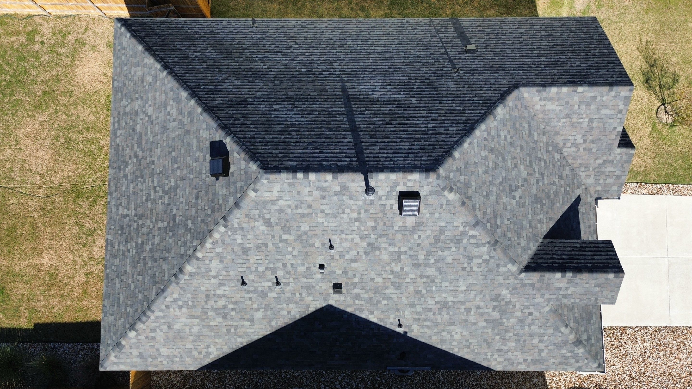 Malarkey Vista AR – Storm Grey Roof + Solar Attic Fan | Leander, TX Installation by Kstylez Roofing & Construction