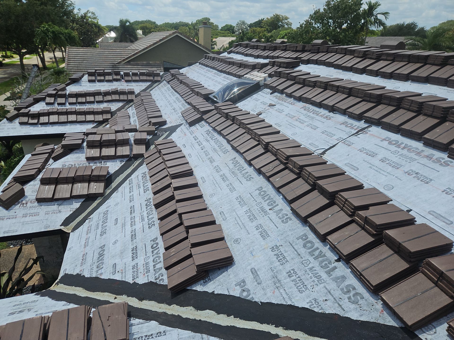 Residential Roofing Installation using Eagle Roofing Tile by BLUES BROTHERS ROOFING