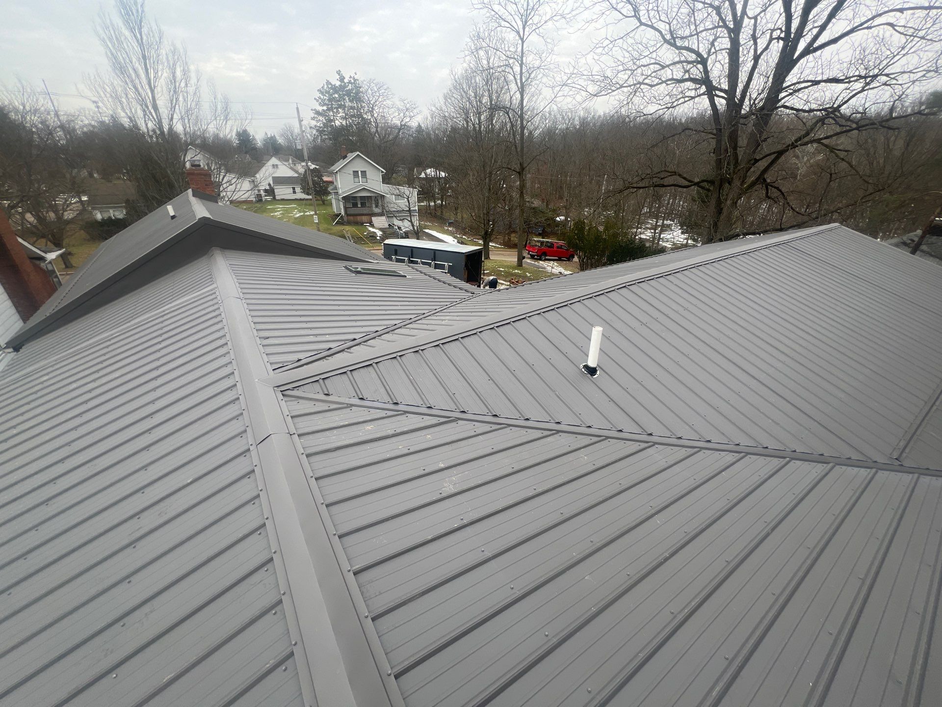 5 Star Metal Crinkle Finish in Charcoal  by Pally Roofing