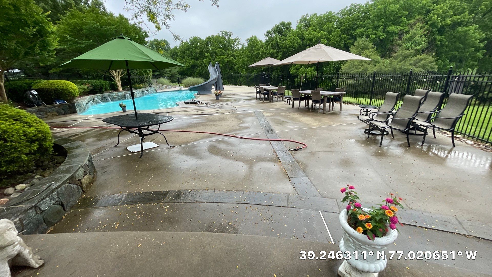 Concrete Pool Deck and Stone Paver Patio Cleaning in Glenelg by Baltimore Pressure Washers Inc.