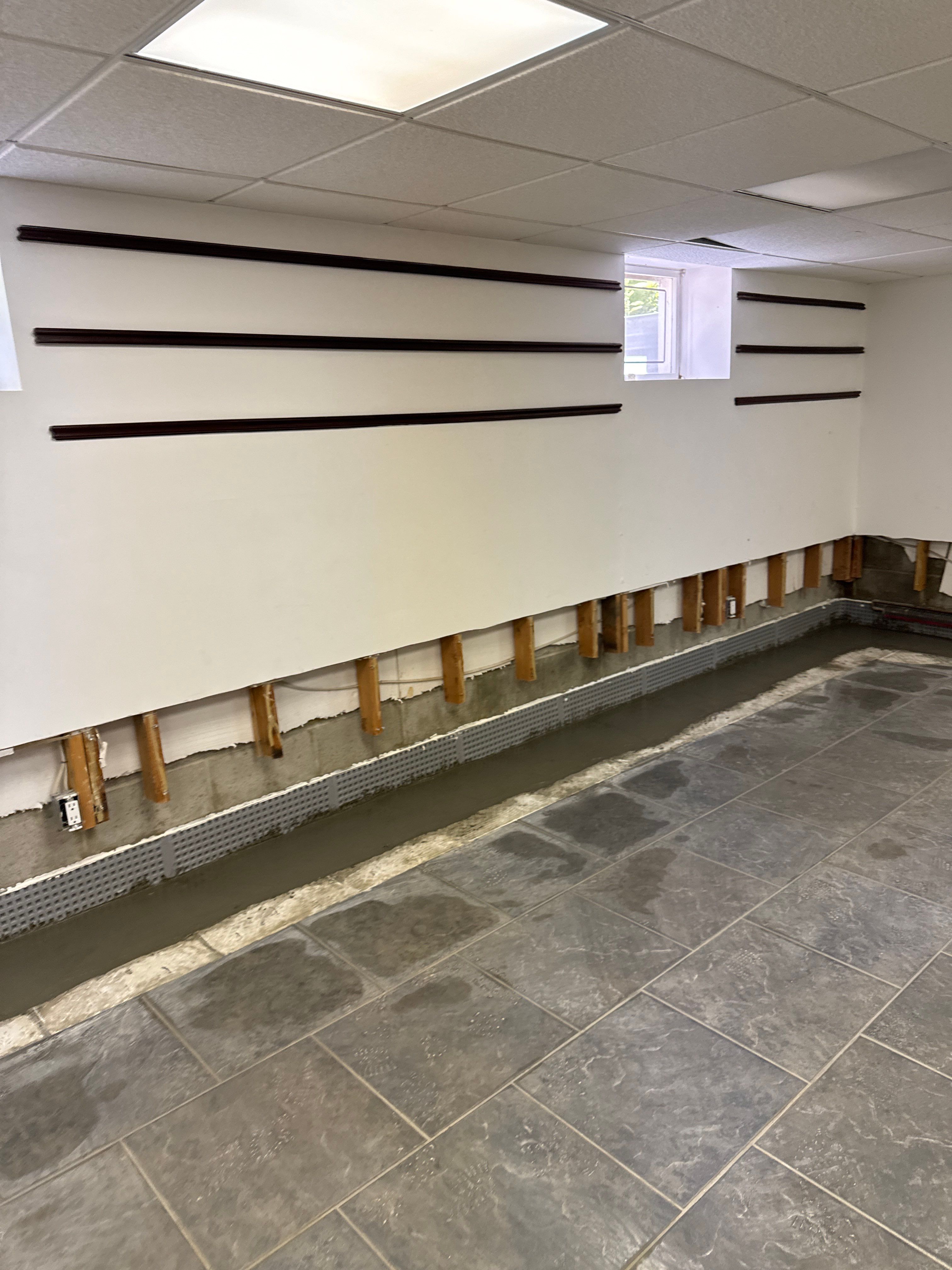 Interior French Drain Basking Ridge NJ by Pure Service Pro, LLC 