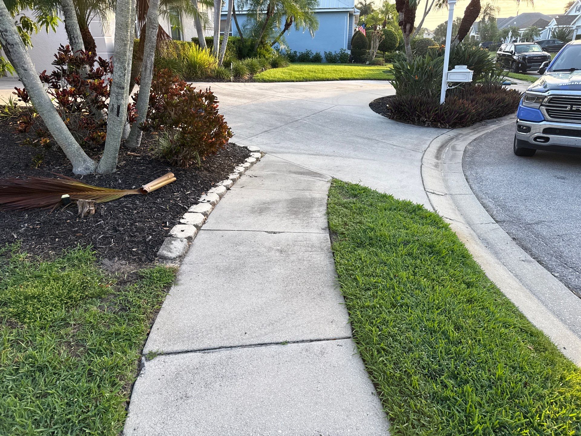 Driveway Cleaning at The Inlets Bradenton by Sunshine AquaWash