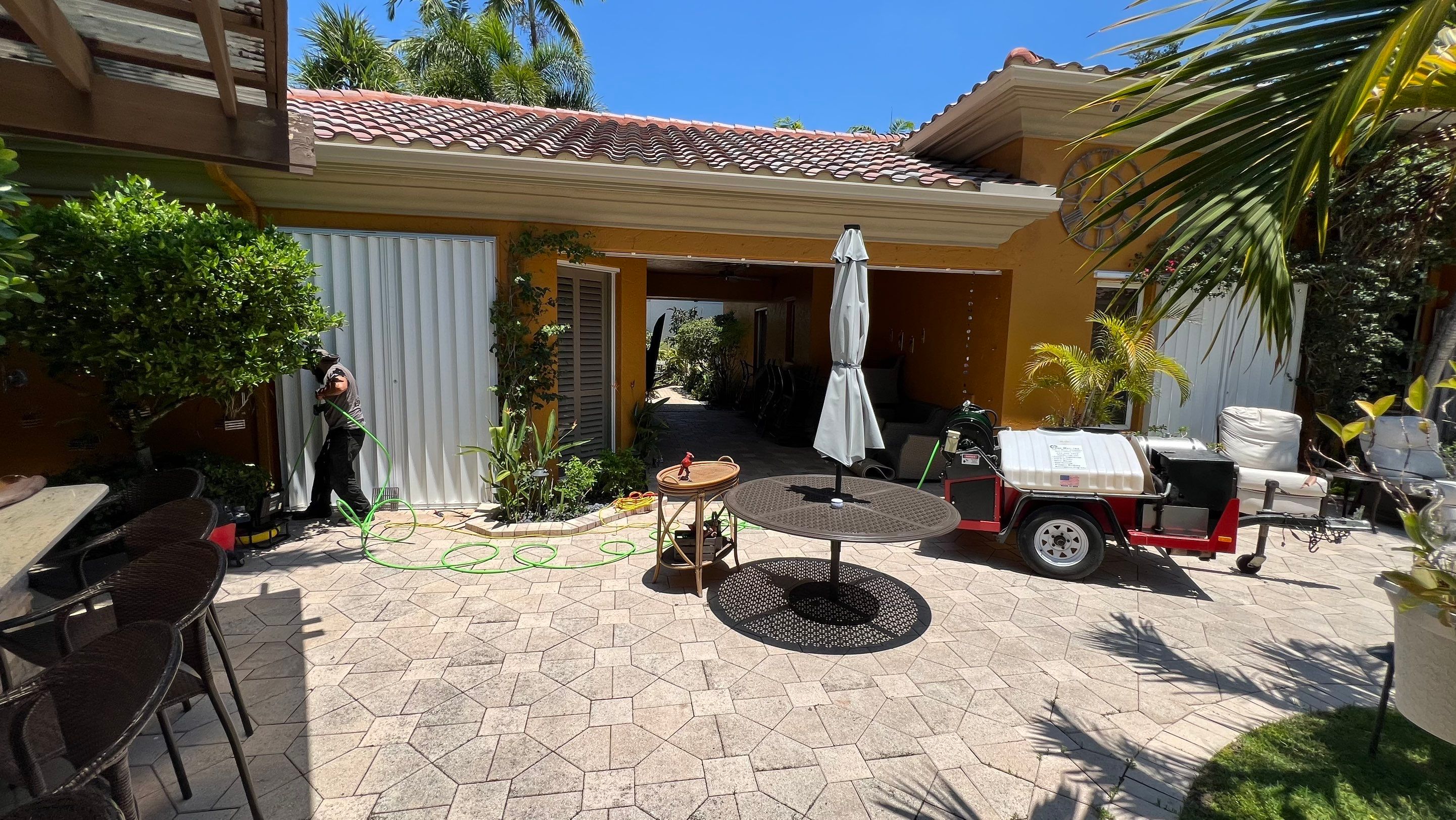 Residential Stormwater Gutter Drain System Maintenance by APS Power & Water