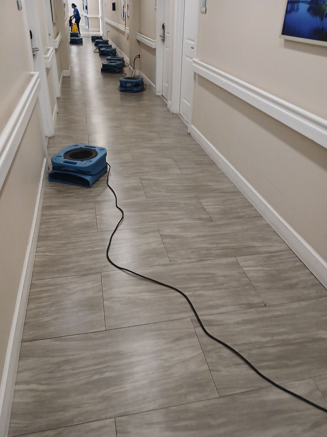 Commercial Water Damage Mitigation and Floor Drying in Boynton Beach by SuperClean