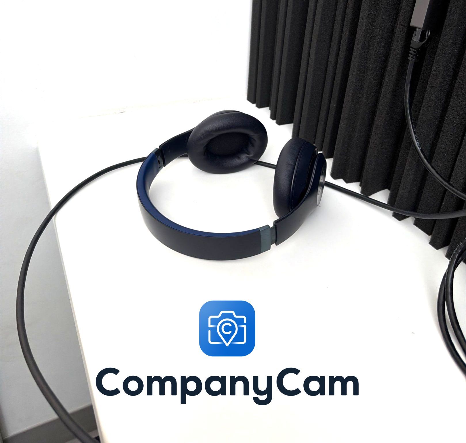 Acoustic Foam Panel Installation for Sound Dampening by CompanyCam Sales Demo