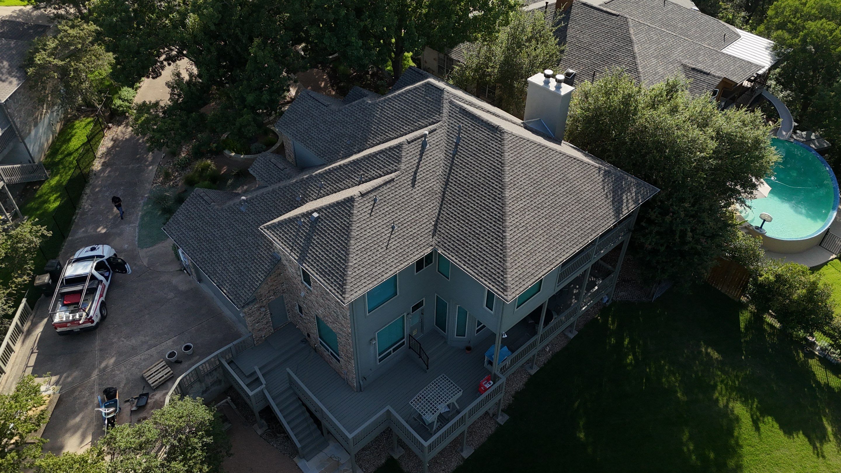 Residential Construction using GAF - UHDZ - Weathered Wood by Action Exteriors Austin