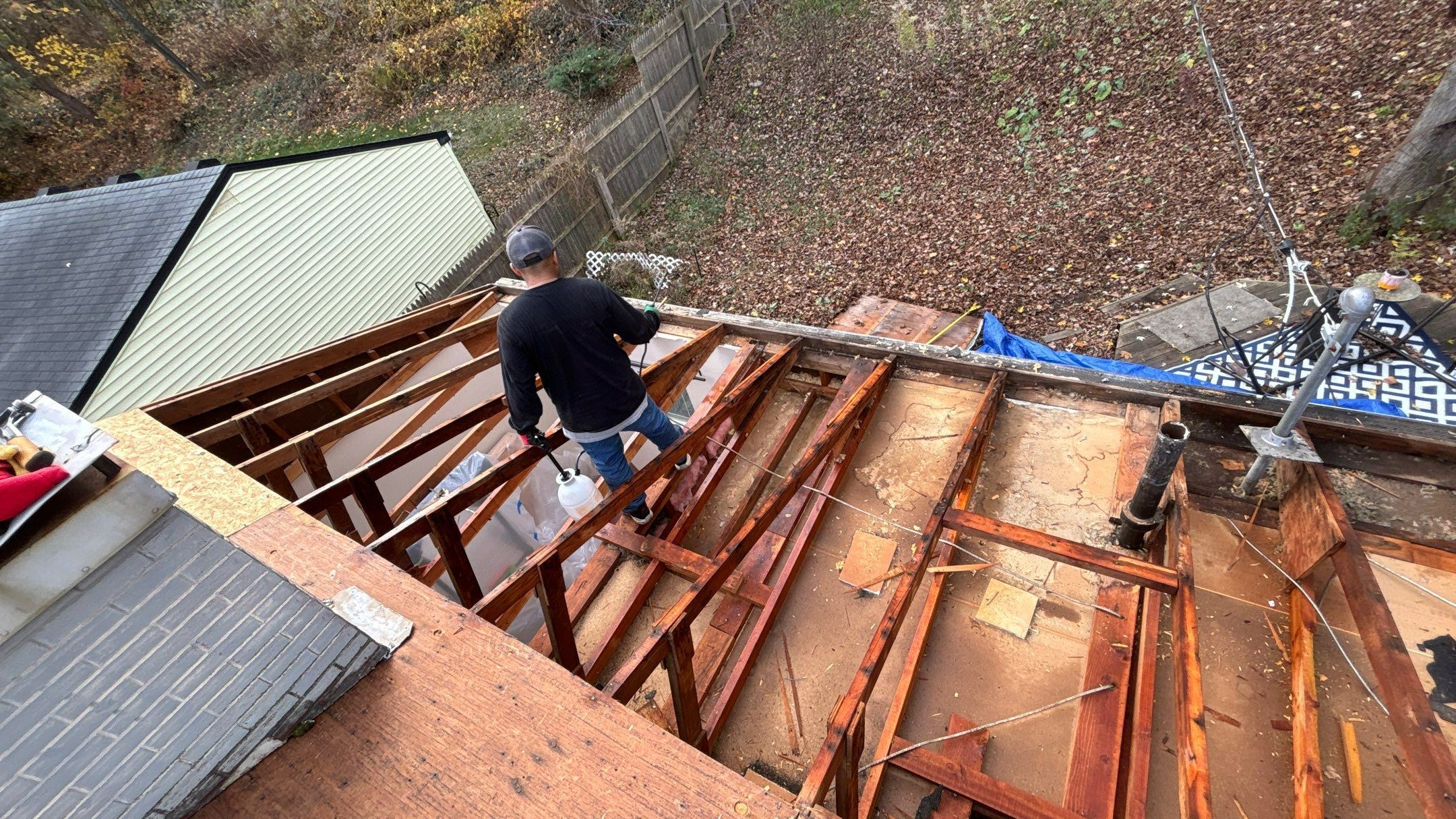Roof Replacement using CertainTeed Landmark Driftwood by 180 Contractors