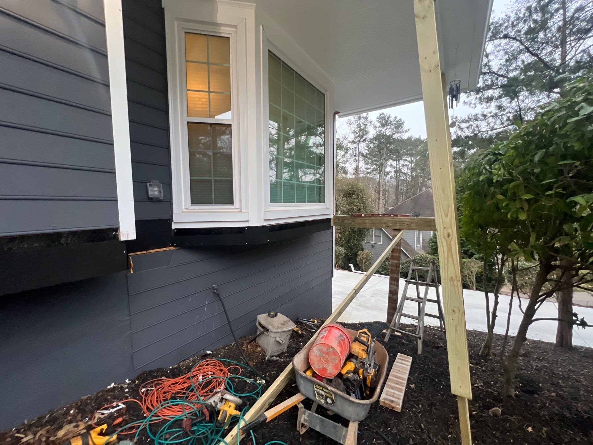 Front porch renovation by Swift Home Renovations