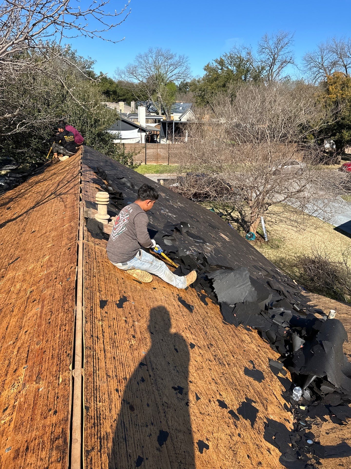 Residential Roofing Installation using Owens Corning Oakridge Brownwood by DeZign Roofing & Exteriors