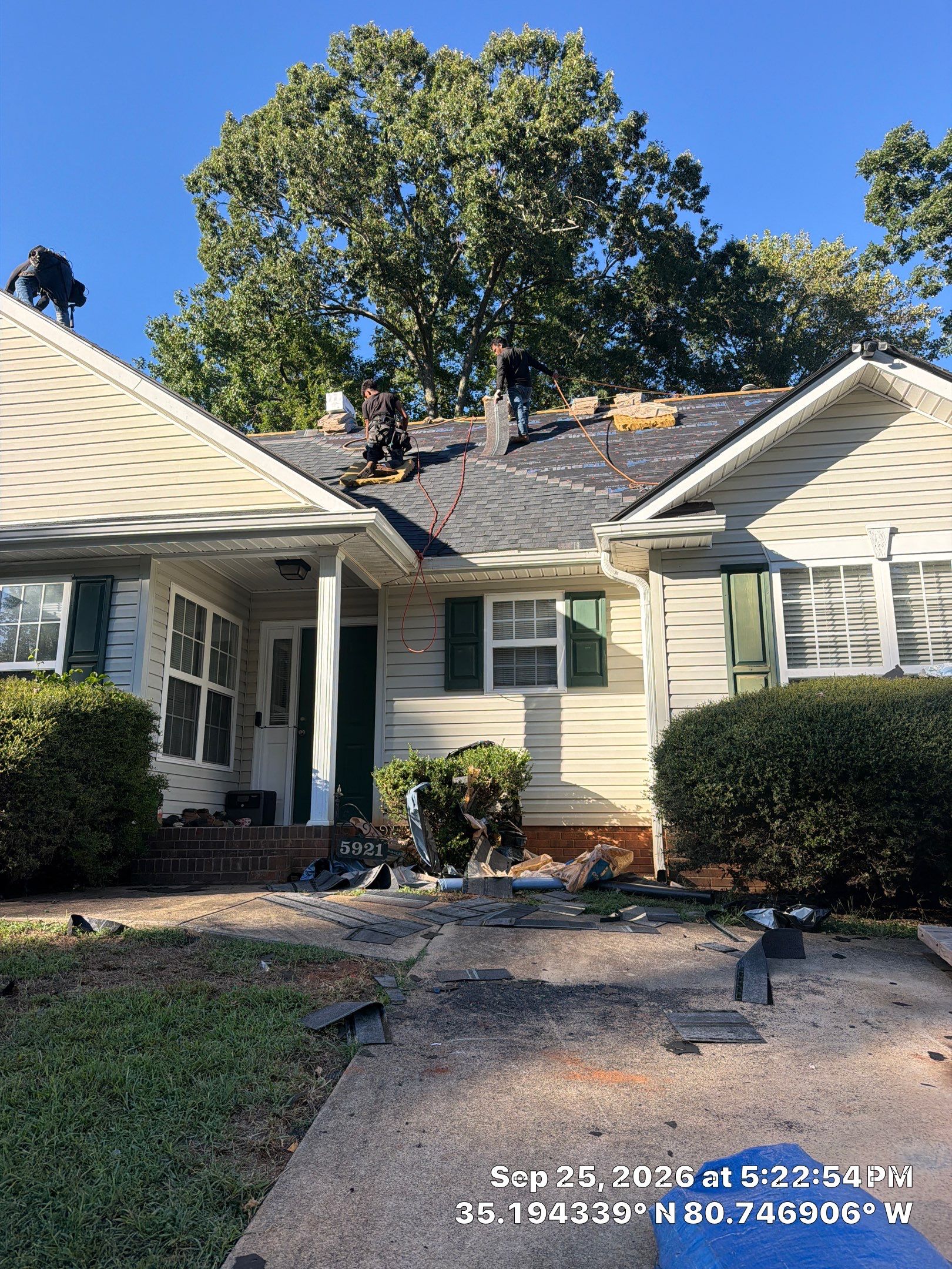 Roof and gutter replacement by hail and wind damage by Just Brilliant Restoration JBR
