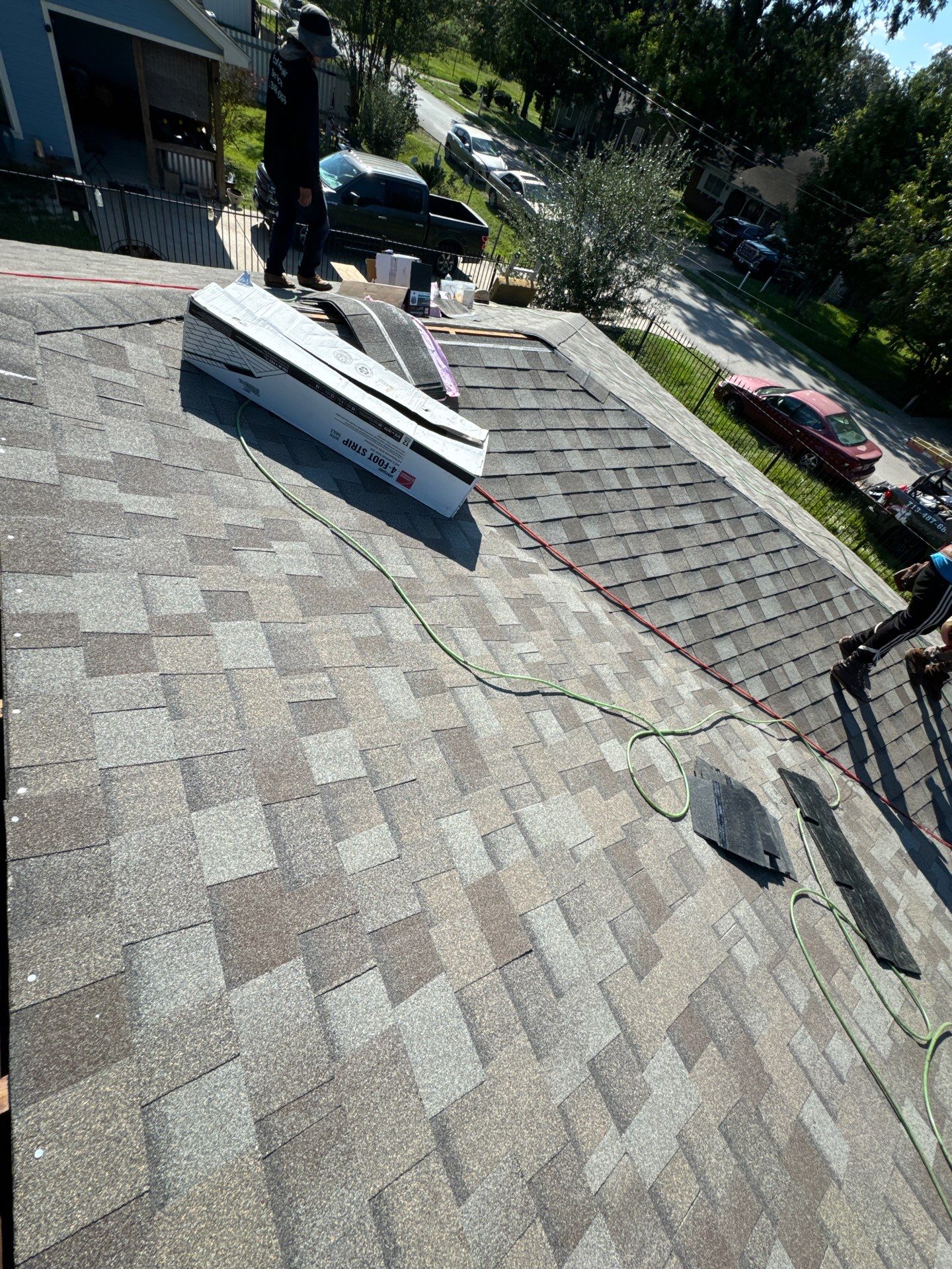 Residential Roofing Installation using Owen's Corning Duration (Lifetime) Shingles by Roof Repair Company