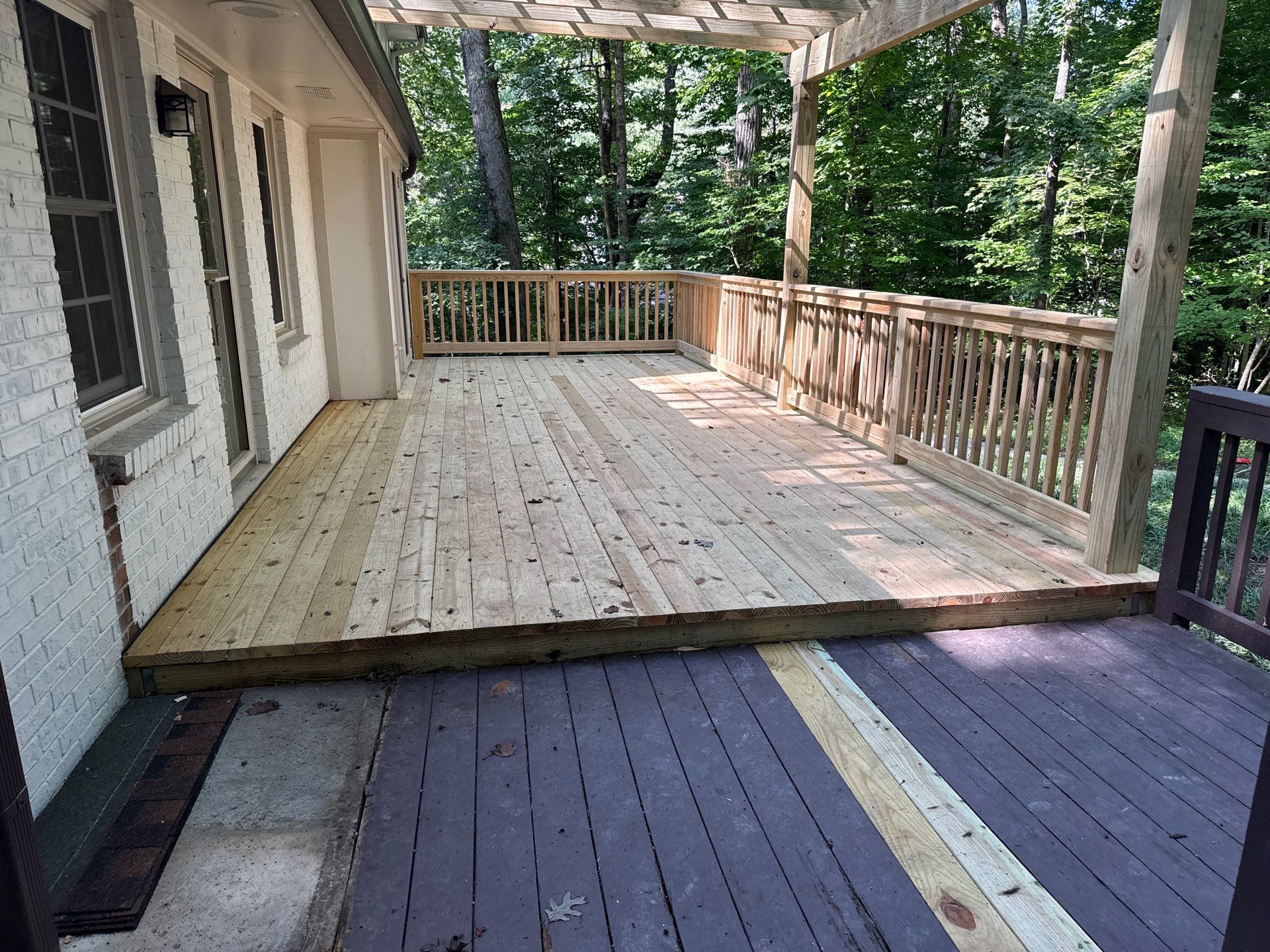 Atlanta, GA Wood Deck Rebuild After Tree Damage by Nelson Exteriors