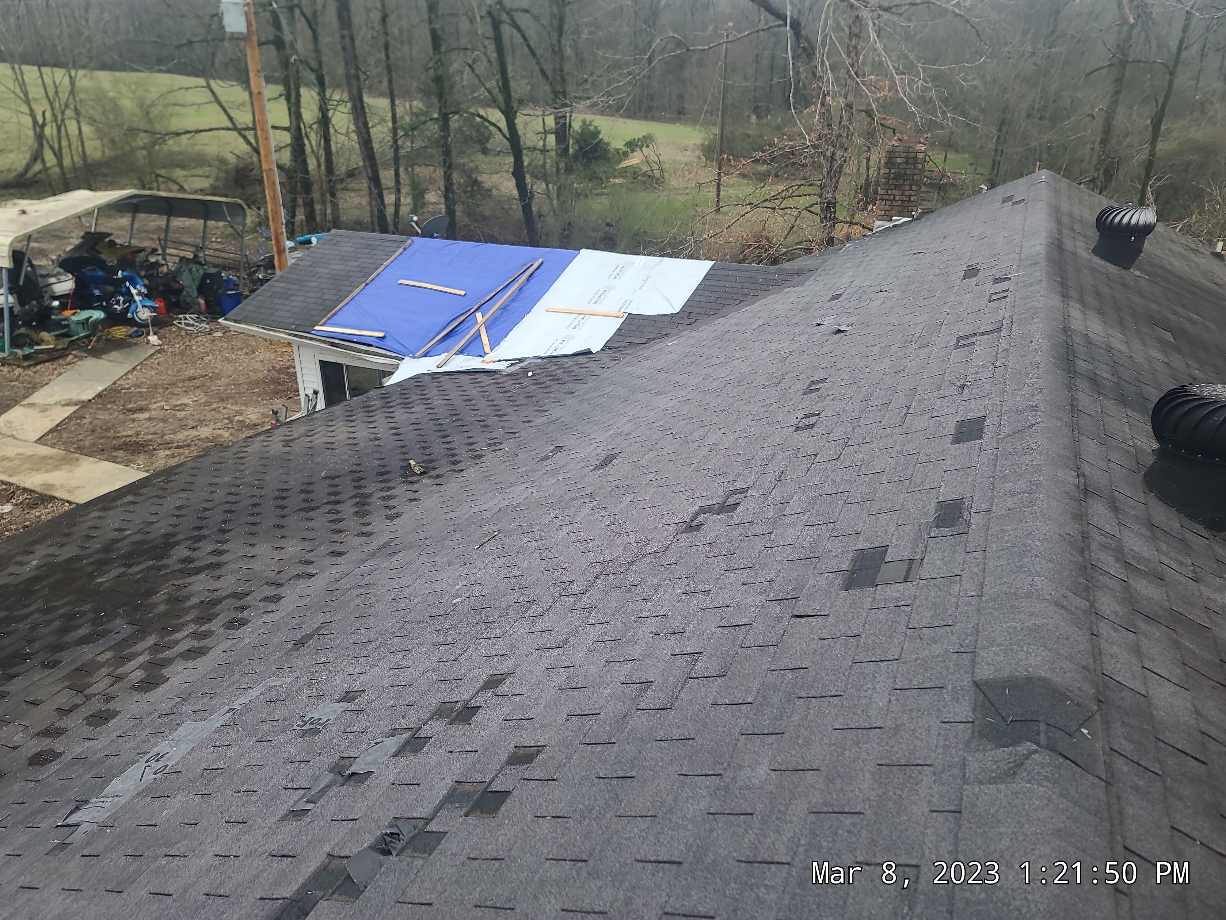 Residential Shingle Reroof using Certainteed Landmark 3-Tab by Hostetler Roofing