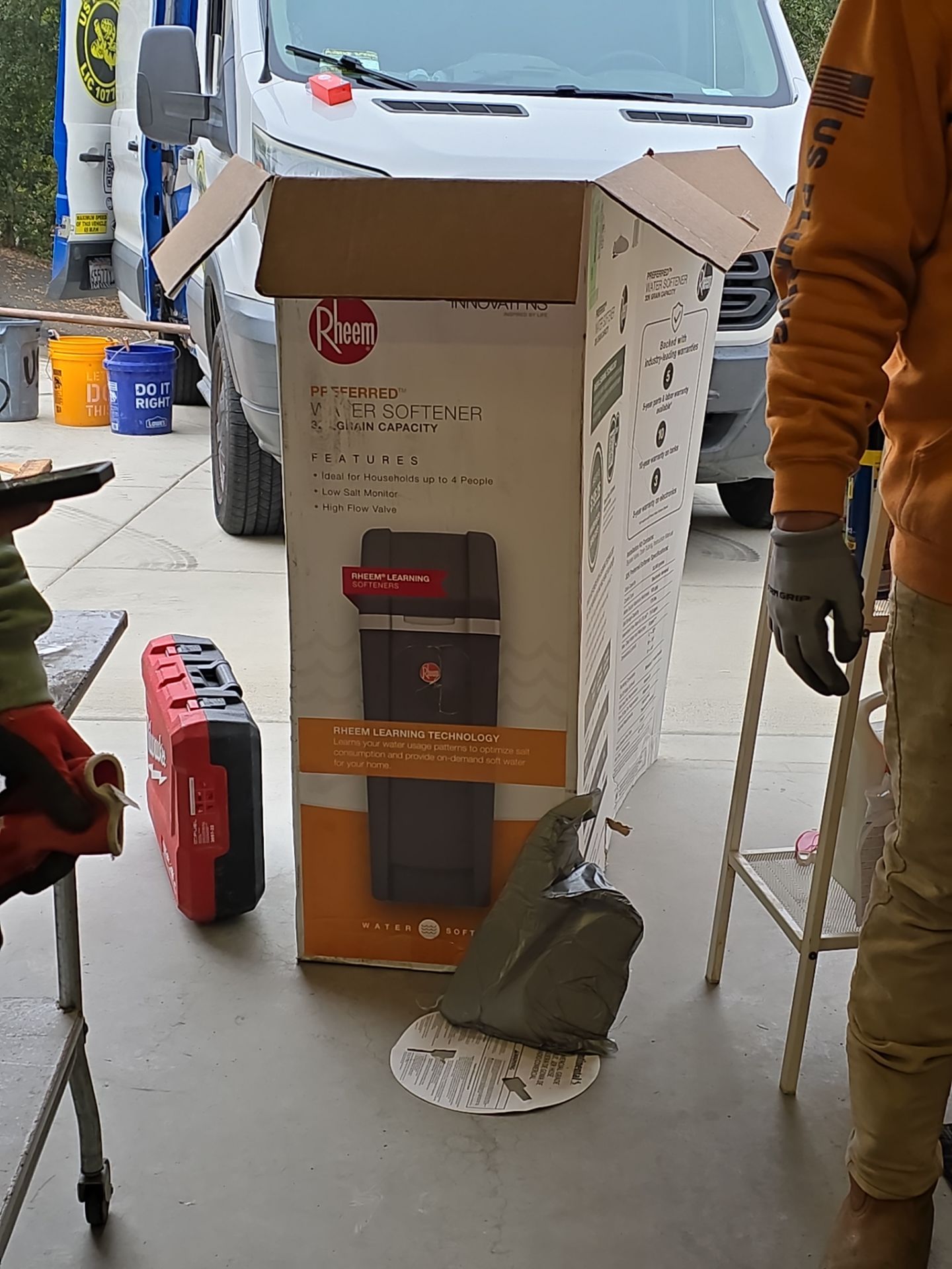 Water Softener, Moen Flo, and Tankless Water Heater Installation by Us Plumbing