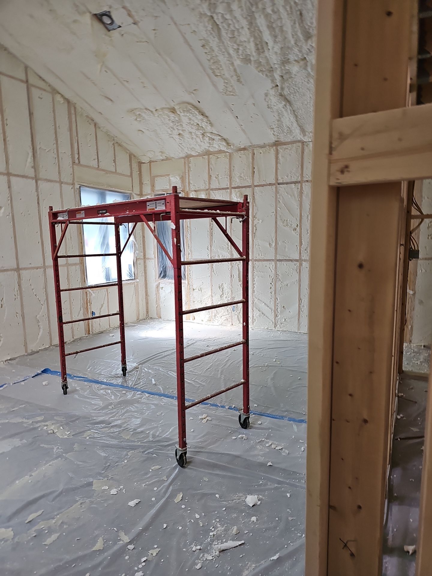 Spray Foam Insulation using open cell spray foam by NYS Foam & Energy