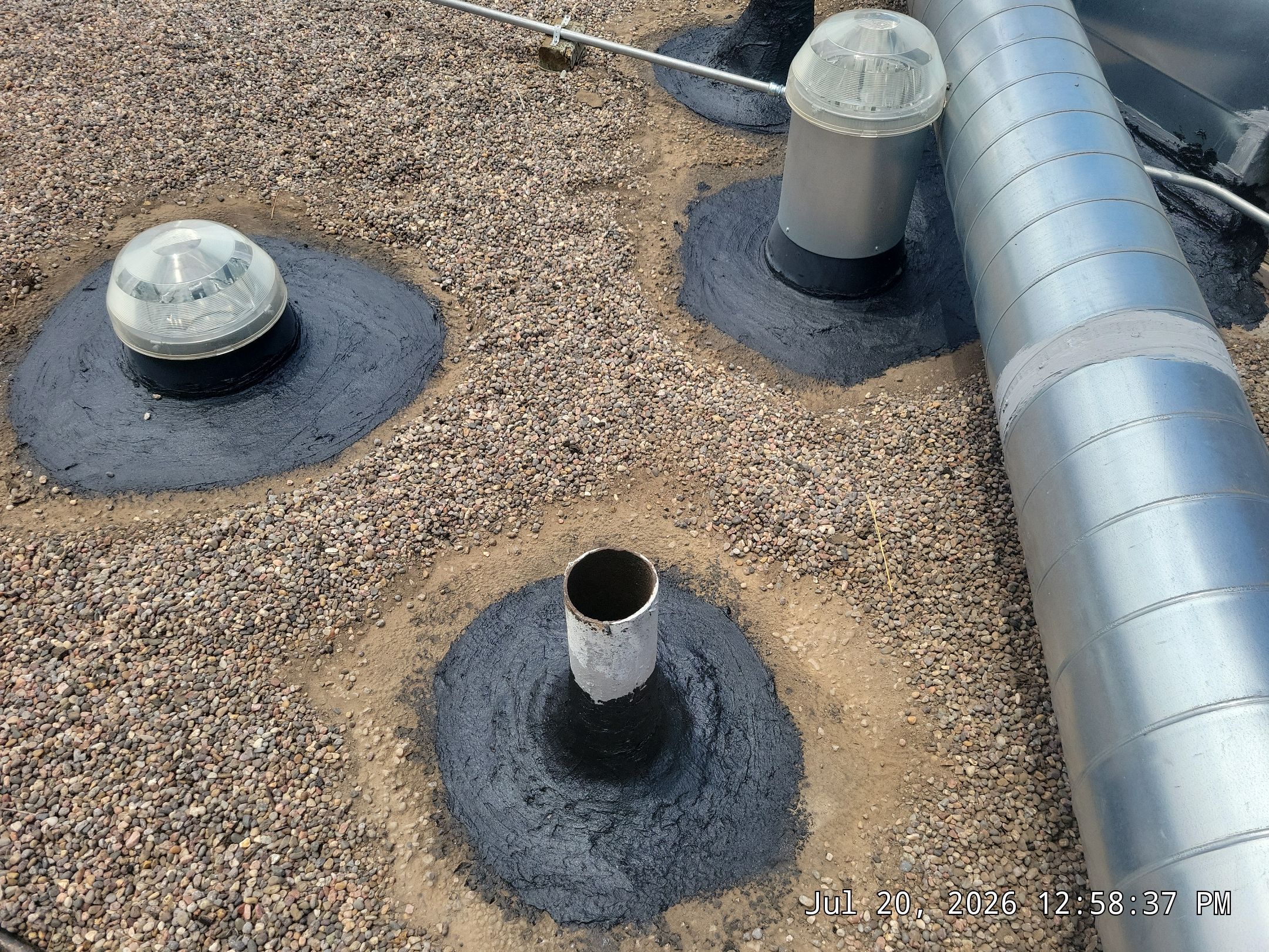 Tar and Gravel Roof Maintenance and Penetration Sealing in Albuquerque by Doyle Roof Masters Inc