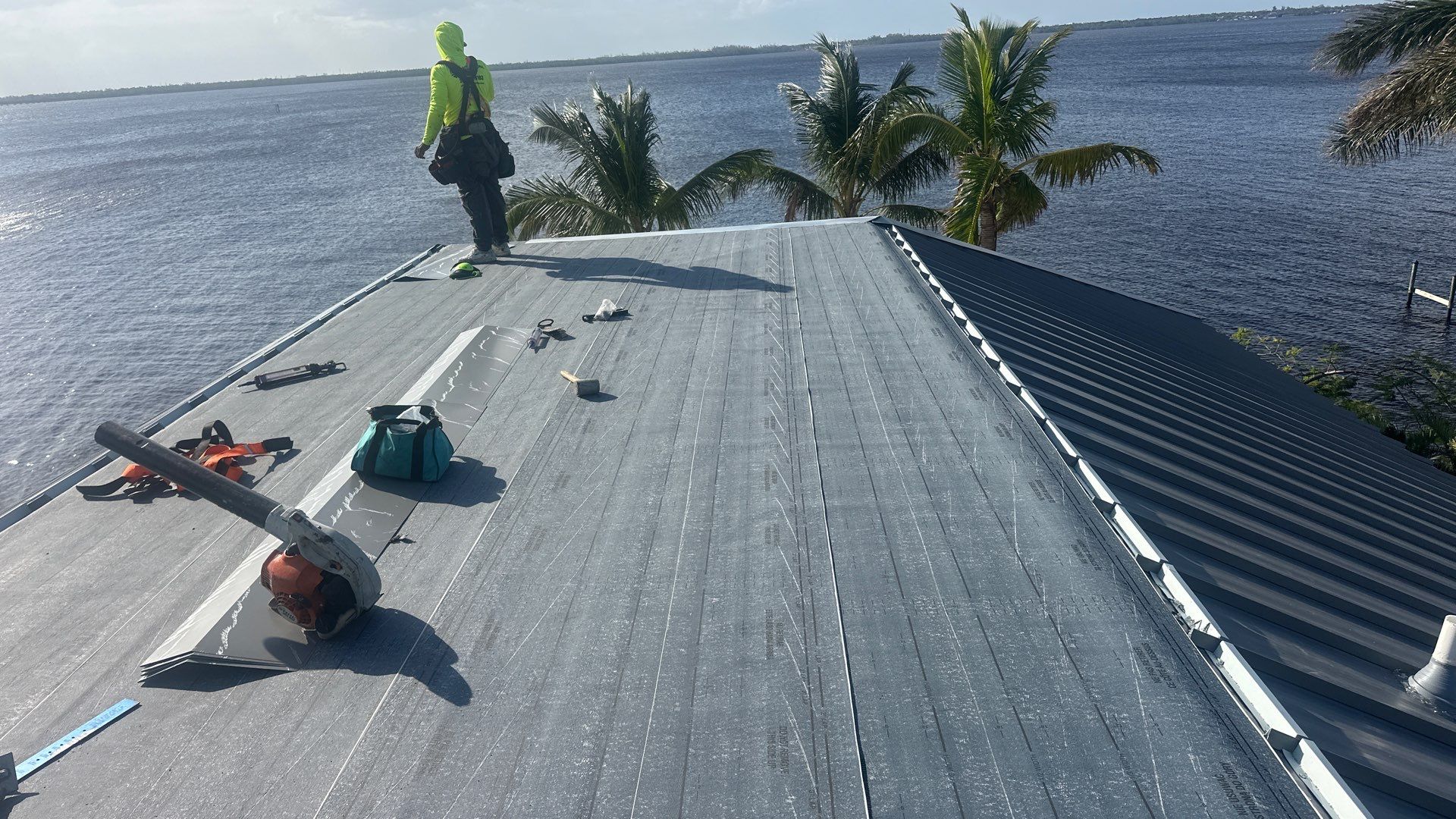 Residential New Construction Metal Installation in Fort Myers by International Roofing