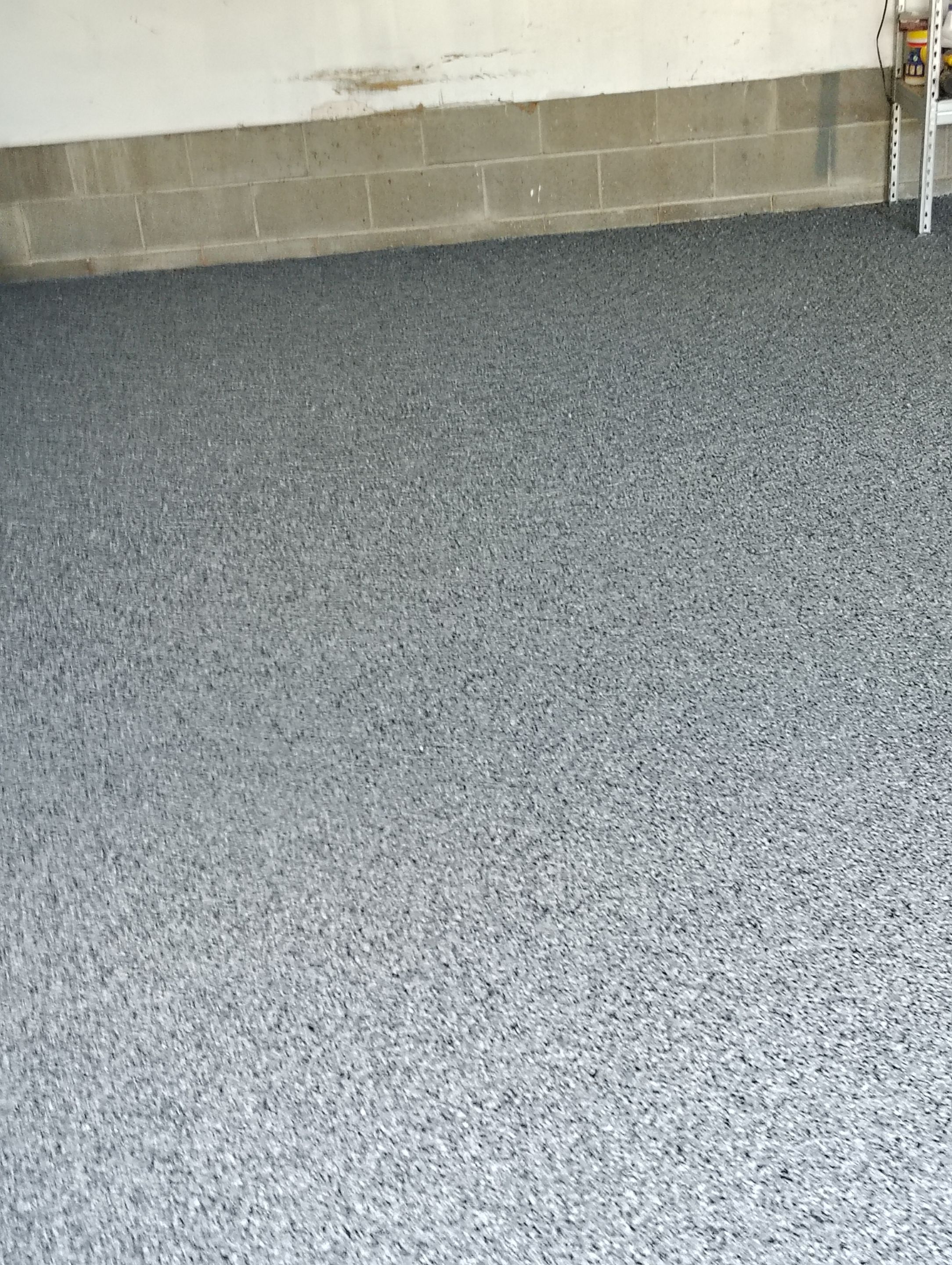 Nightfall Decorative Chip Garage Floor Coating in Luverne, Minnesota by Select Painting, Coatings & Garage Cabinets