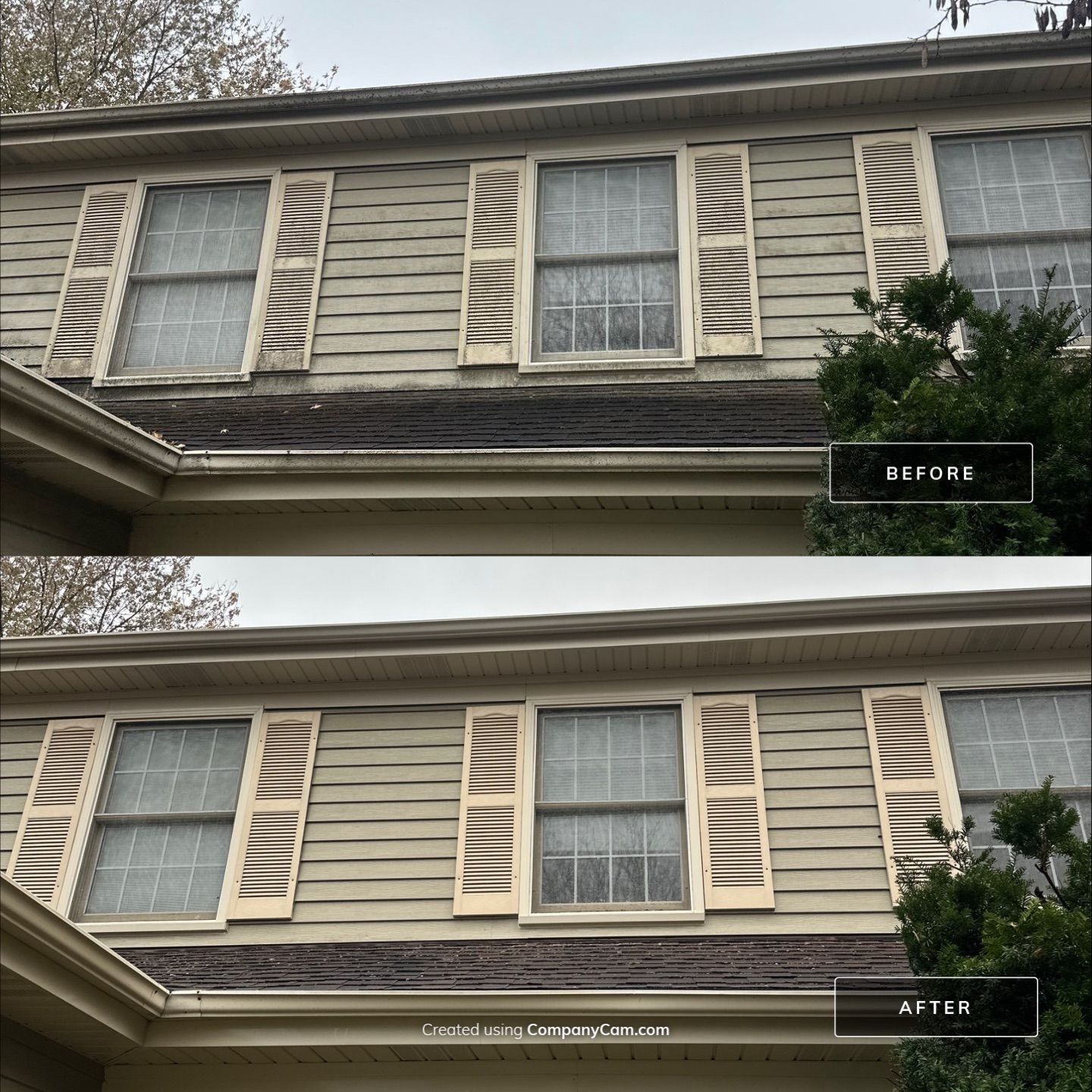 Project in Island Lake by Simmons Power & Soft Washing