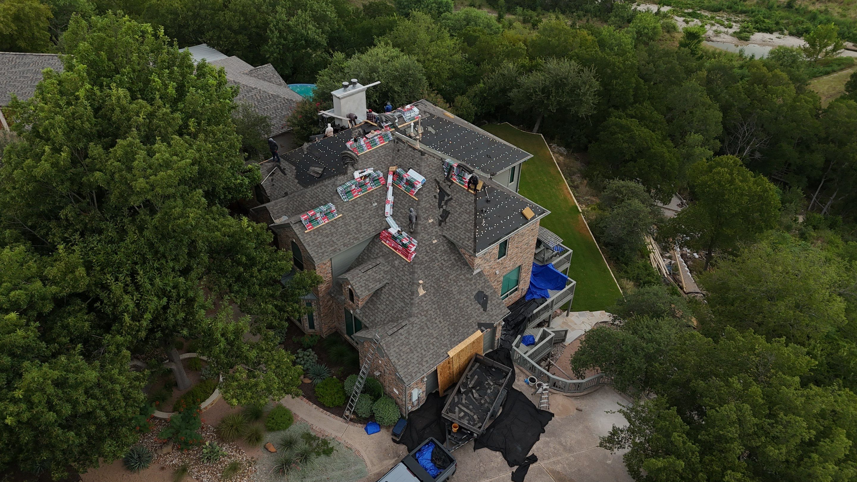 Residential Construction using GAF - UHDZ - Weathered Wood by Action Exteriors Austin