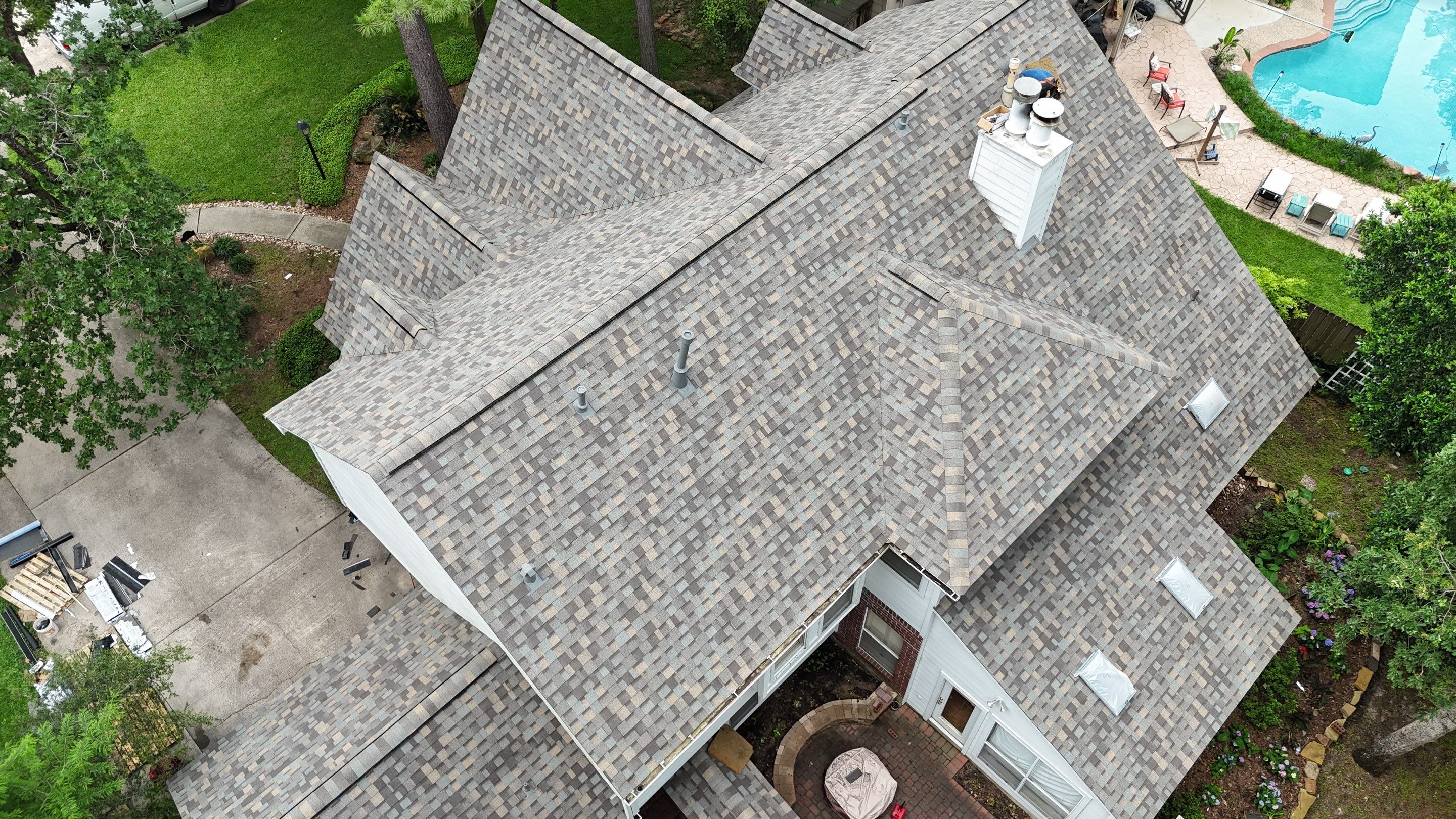 Residential Roofing Installation using IKO Dynasty by Core Four Roofing