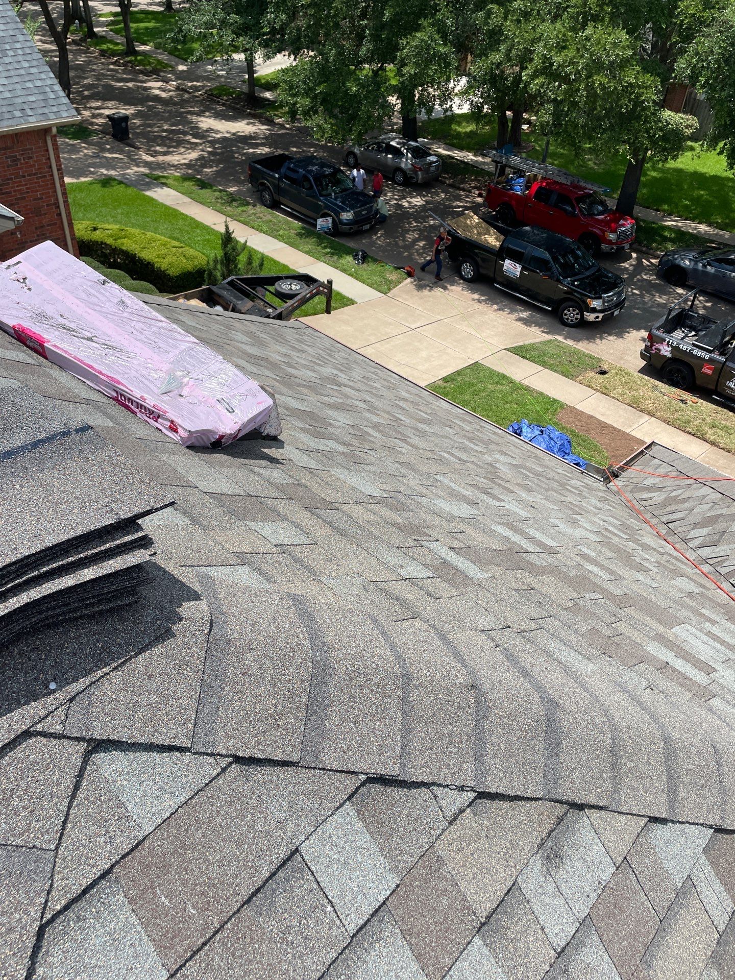 Residential Roofing Installation using Owen's Corning Duration (Lifetime) Shingles by Roof Repair Company