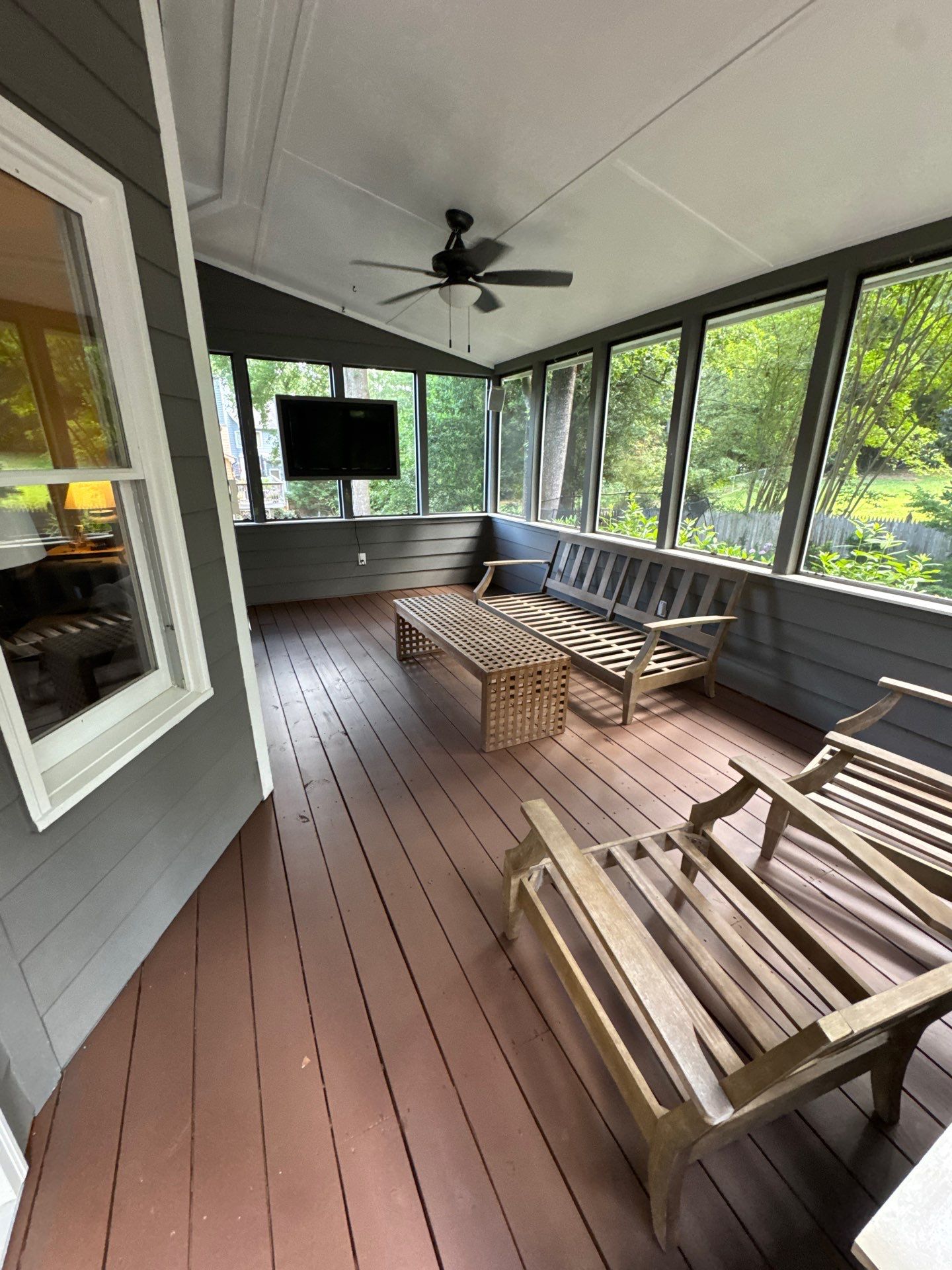 Deck Refinishing and Exterior Painting Project in Roswell, Georgia by Swift Home Renovations