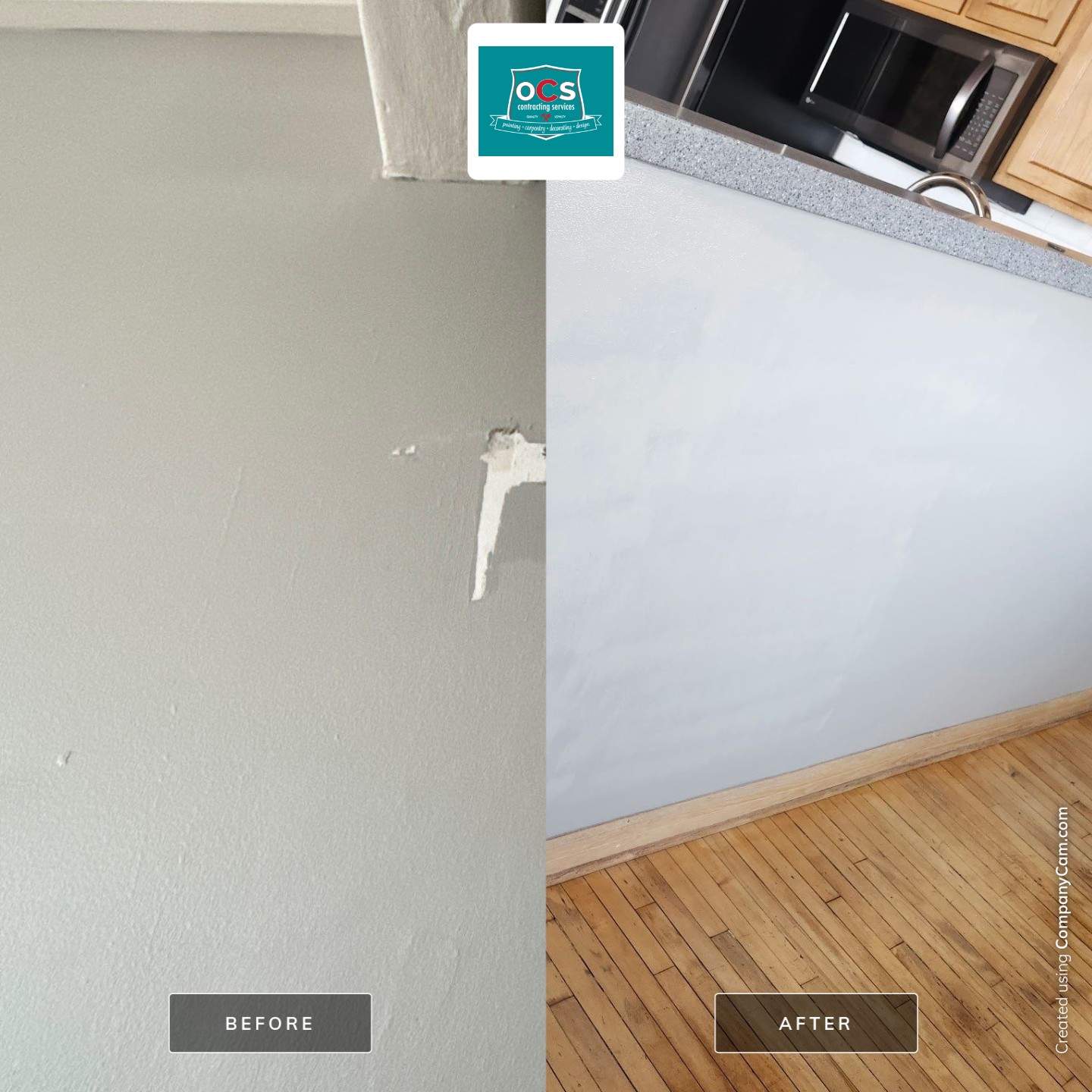 Interior Painting and Drywall Repair Services for Urban Apartment by OCS Contracting Services
