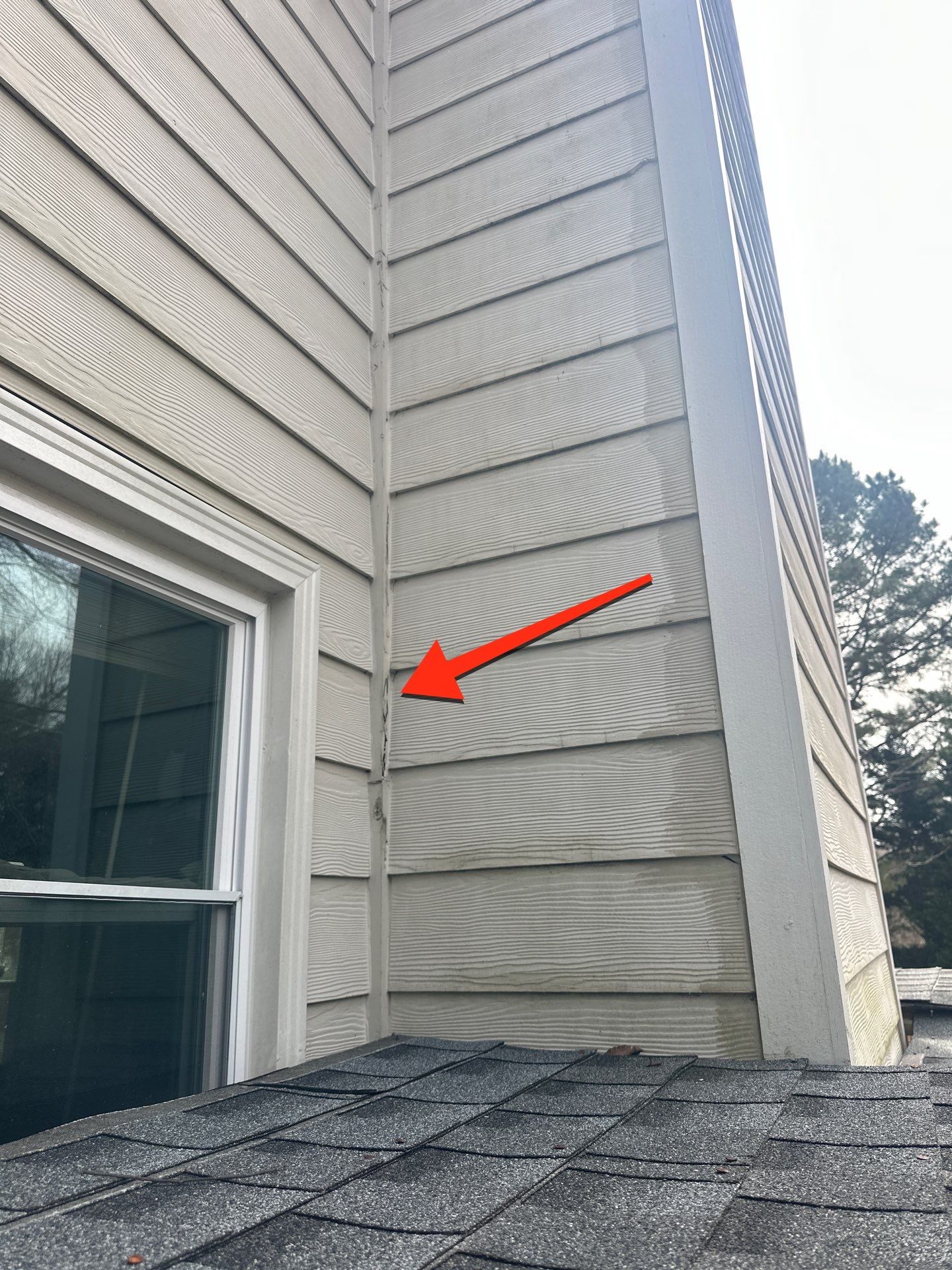 Marietta, GA Chimney Siding, Fascia, and Soffit Replacement using James Hardie Lap Siding, Hardie Trim, and Hardie Panel by Nelson Exteriors