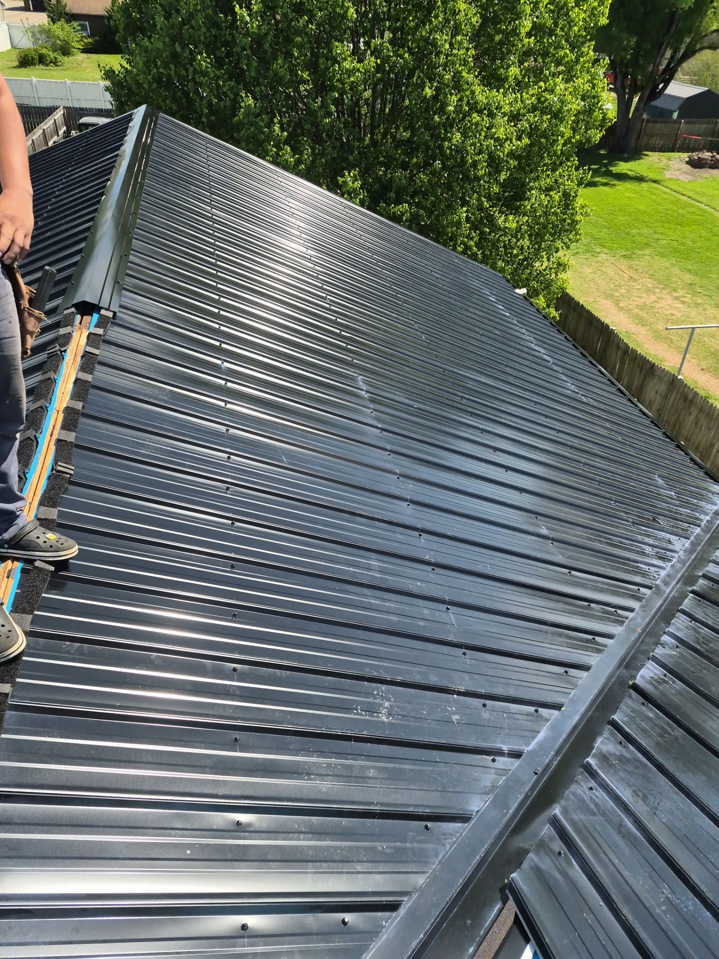 Residential Roofing Installation using Metal by Rainstoppers Roofing