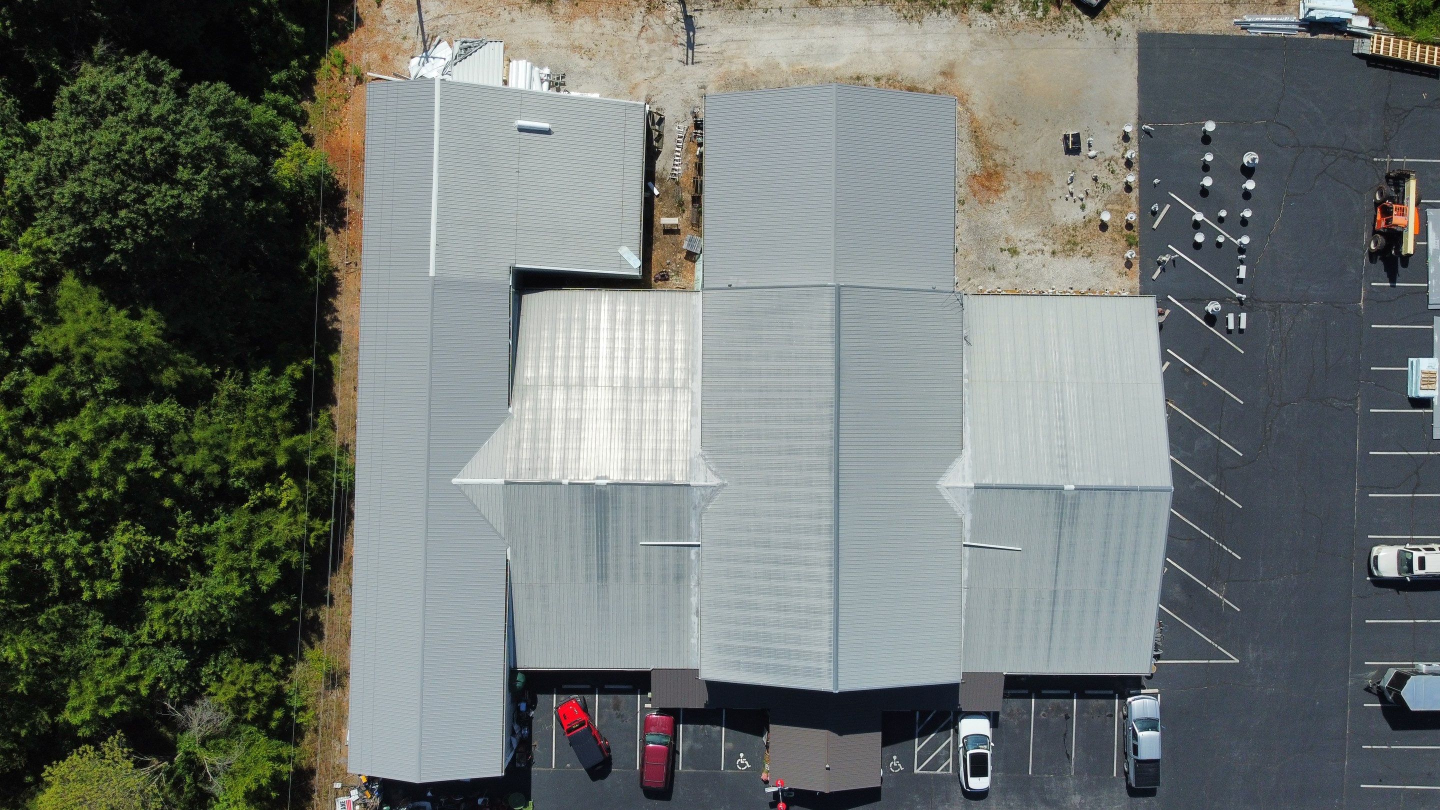 Commercial Metal Roof Replacement - 29 Gauge - Color Grey by Titan Commercial & Residential Roofing