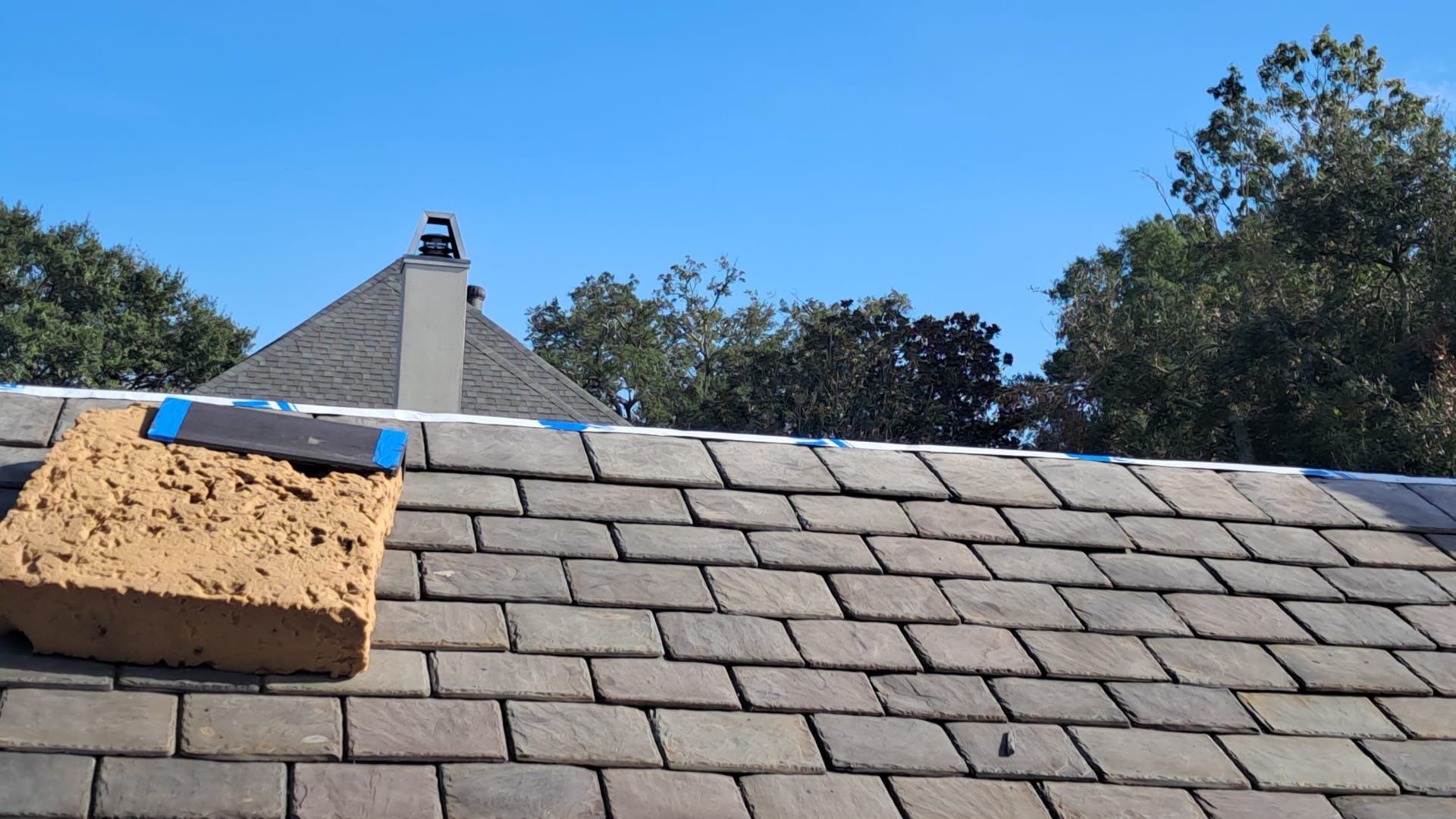 Slate Install on an A Hays Town Home by Ahm Construction LLC