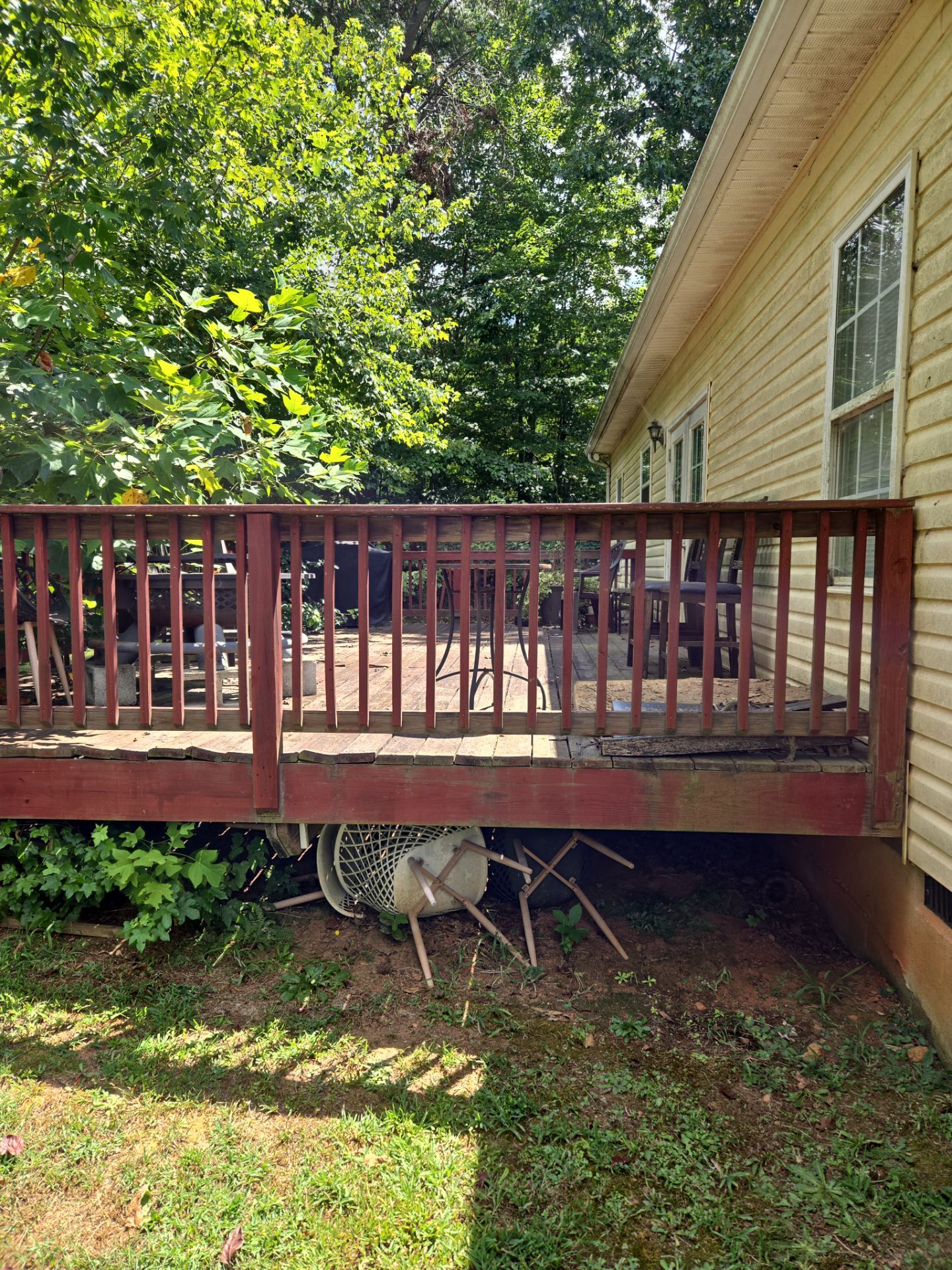 Deck Redecking & Custom Stair Rebuild by A Step Above Handy LLC
