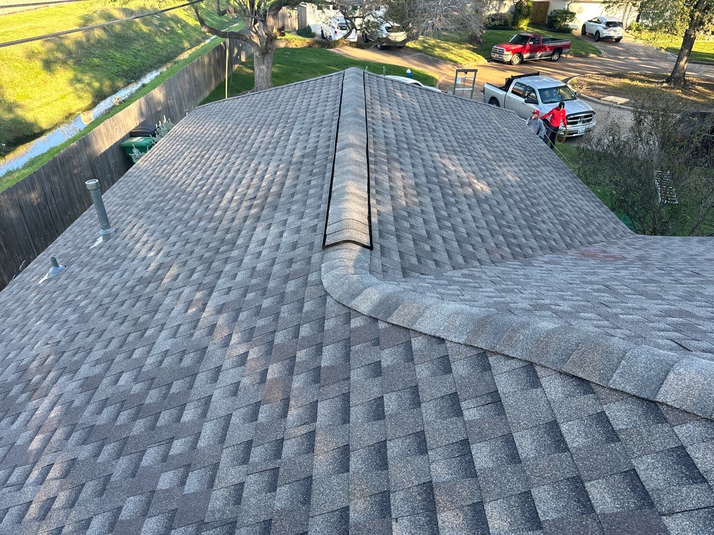 GAF Weathered Wood Roof Replacement in Houston, TX by Houston Roofing & Construction