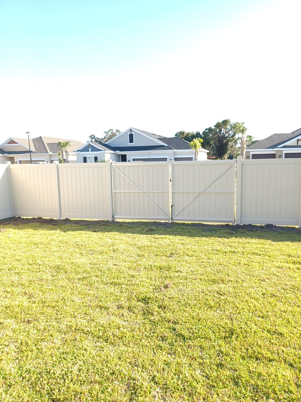 Palmetto, FL 6ft. Tall Tan Vinyl Privacy Fence  by Asap fence and gates, LLC
