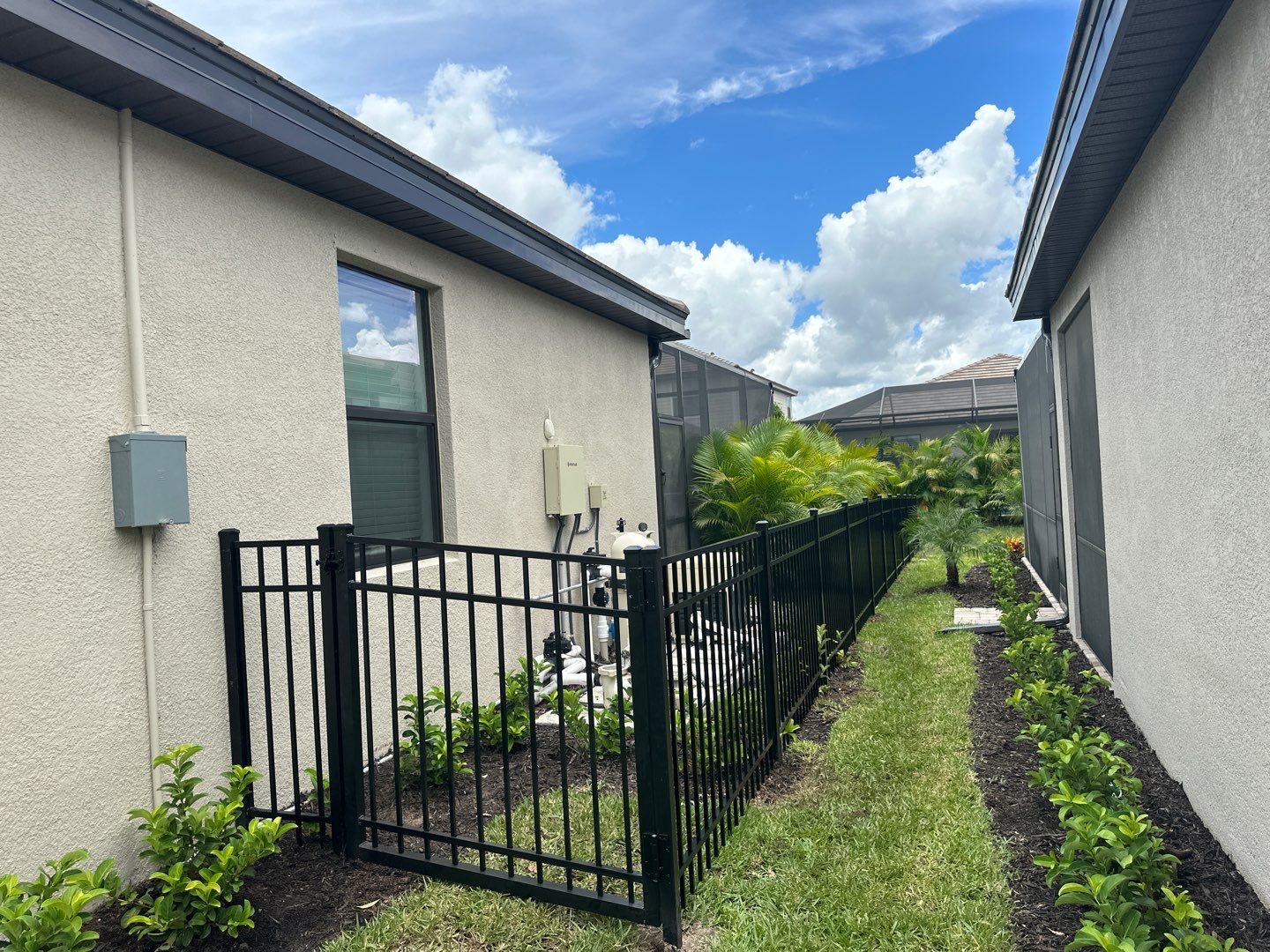 Aluminum Fence Installation using 3 Rail Aluminum Fence by Asap fence and gates, LLC