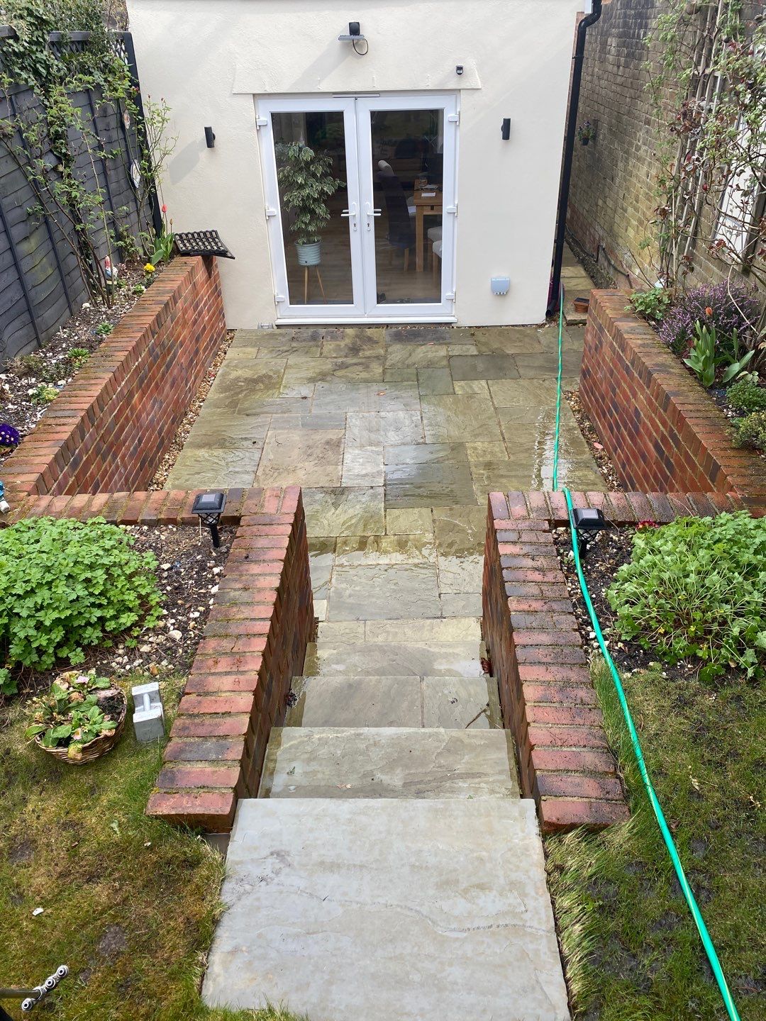 Driveway And Patio Clean using honda 21 ltr/min by Ges Exterior Cleaning ltd