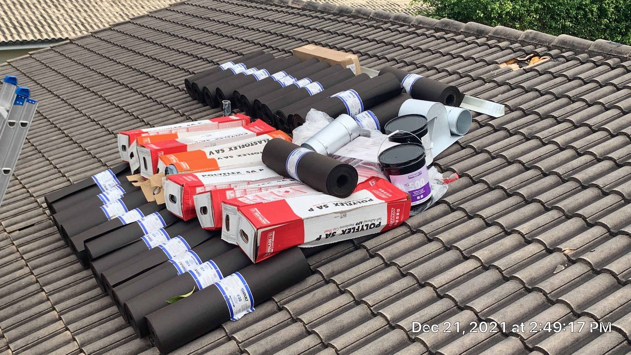 Residential Roofing Installation using 1" Nail strip metal roof by BLUES BROTHERS ROOFING