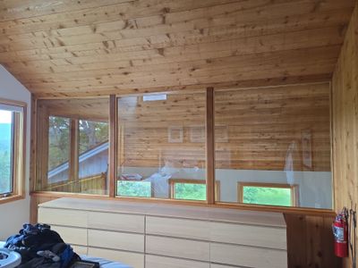 Glass Divider/Privacy Wall Installed using Laminated Safety Glass