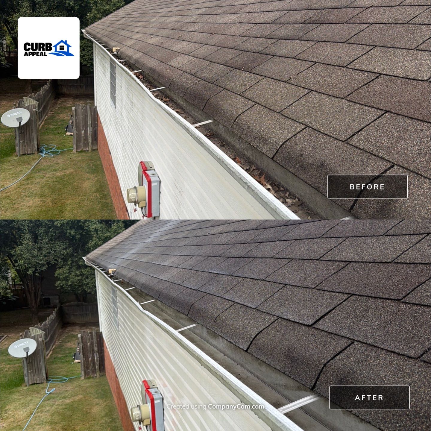 Residential House Wash and Gutter Debris Removal in Soddy-Daisy by Curb Appeal 