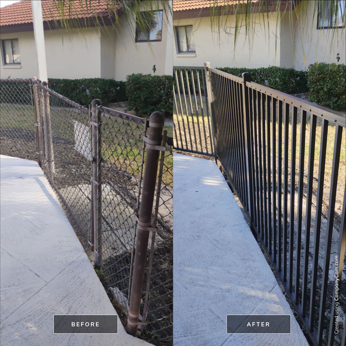 Bronze Commercial Aluminum Pool Fence for Sorrento Place Condos by True Fence LLC