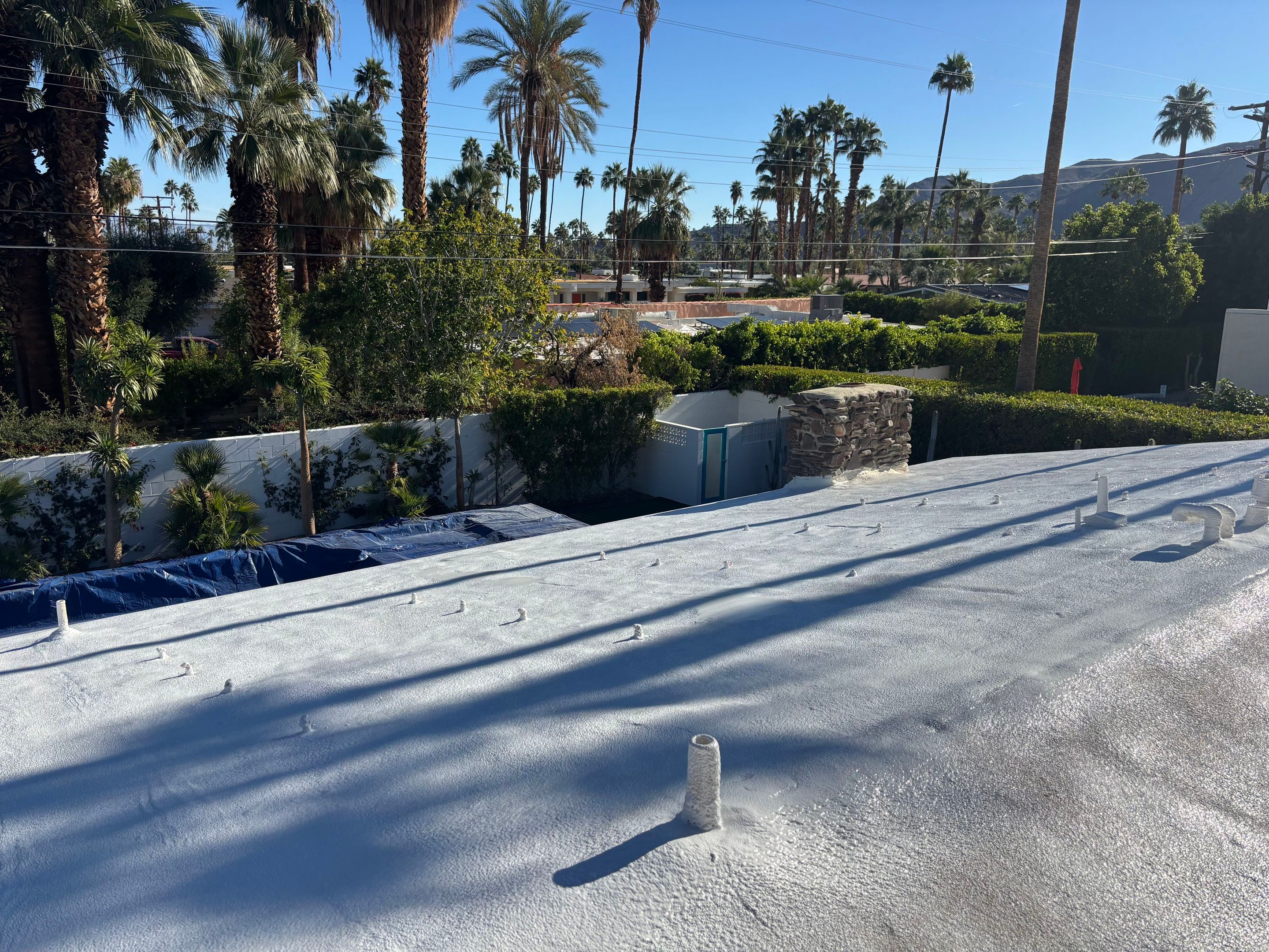 Project in Palm Springs by Desert Roof Concepts