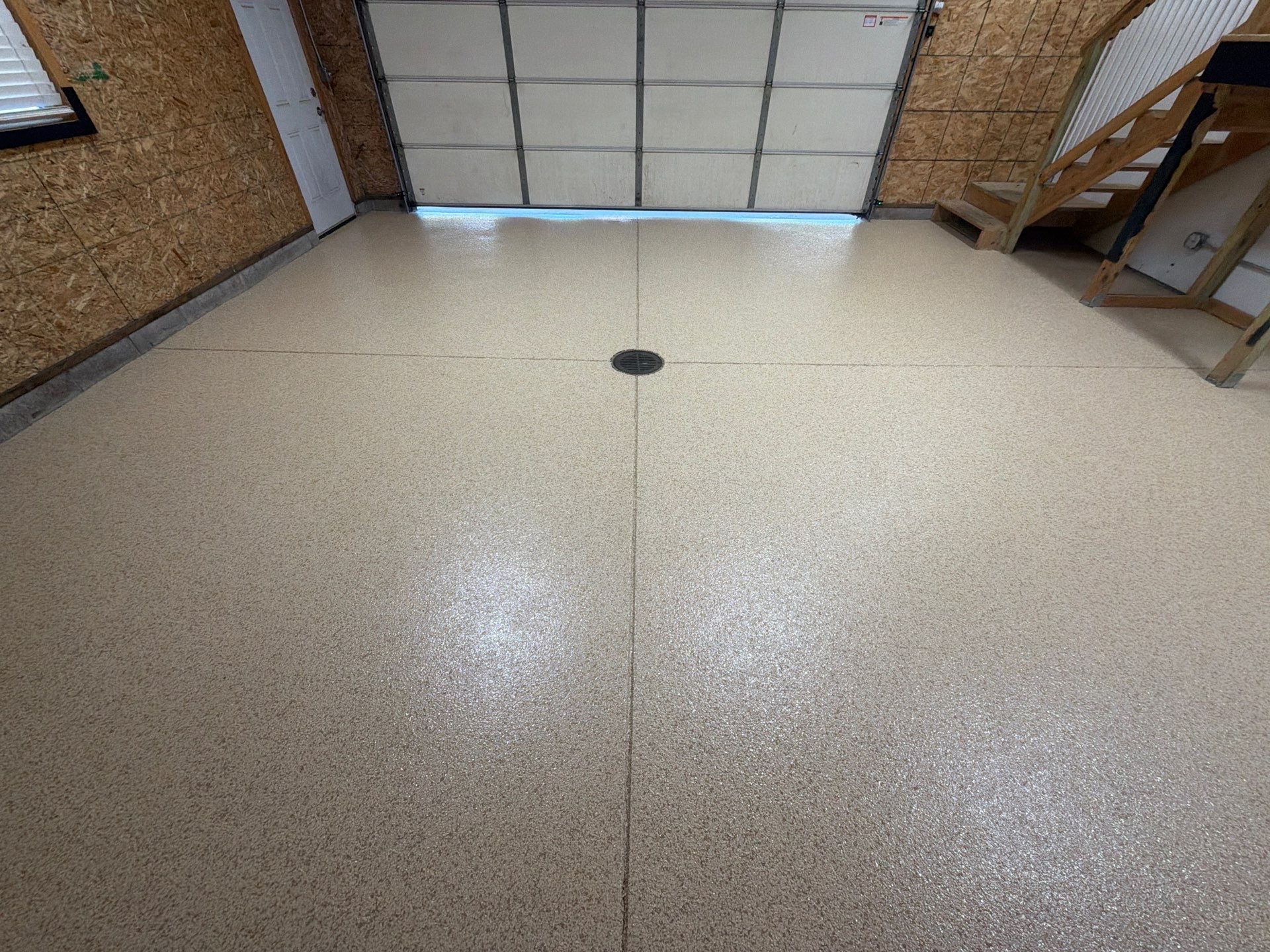 Custom Epoxy Garage Floor Completed In Norton Shores Michigan by Gordon Painting
