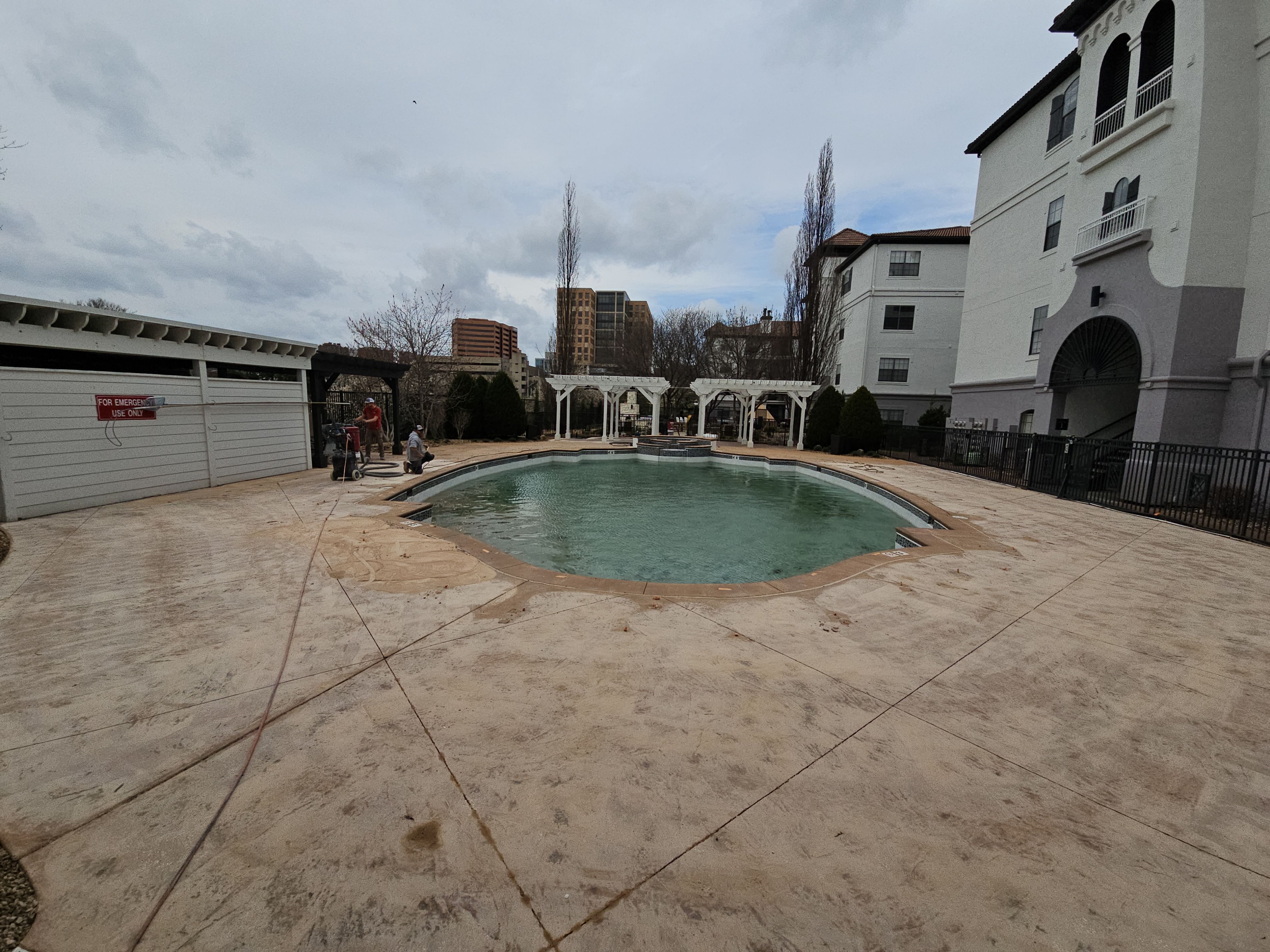 Kansas City -- Fountain View On The Plaza Apartments by Big Red Decorative Concrete, LLC