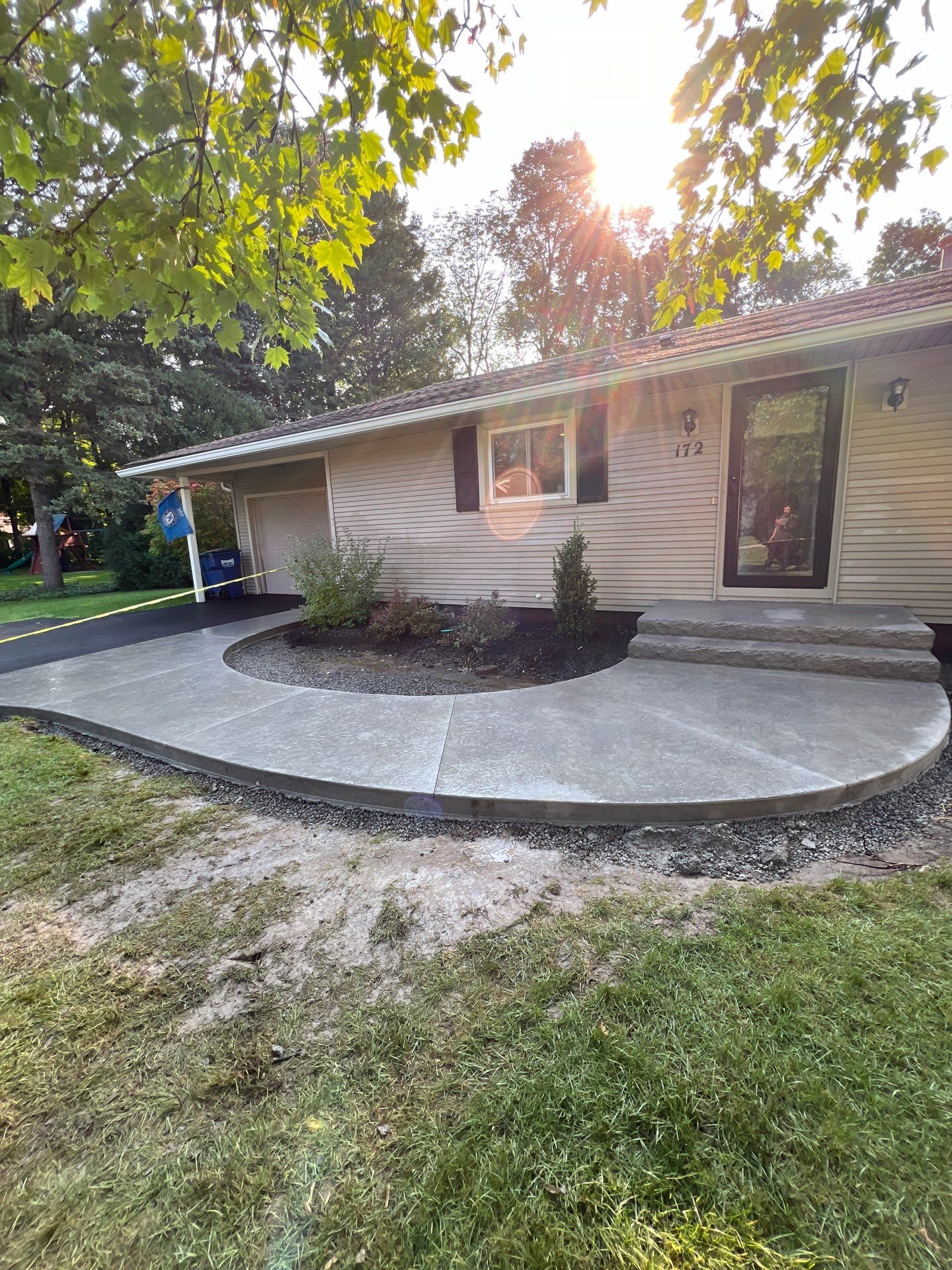 Rolled Slate Stamp Walkway by NG Masonry & Construction LLC