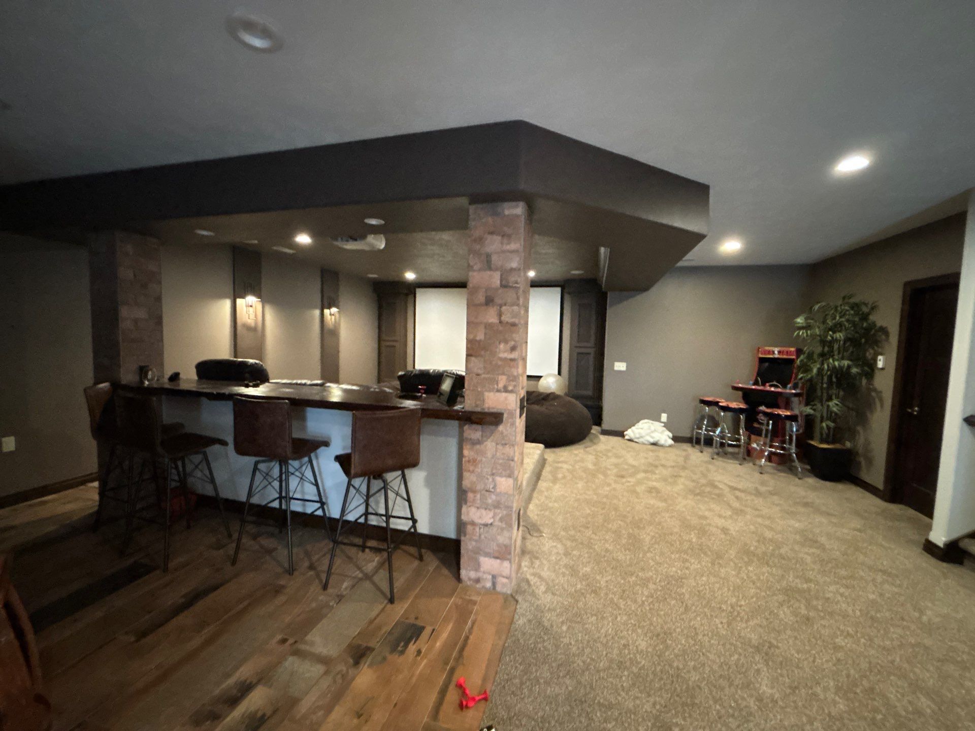 Custom Interior Painting for Basement Theater and Bedrooms in Sioux Falls by Select Painting, Coatings & Garage Cabinets