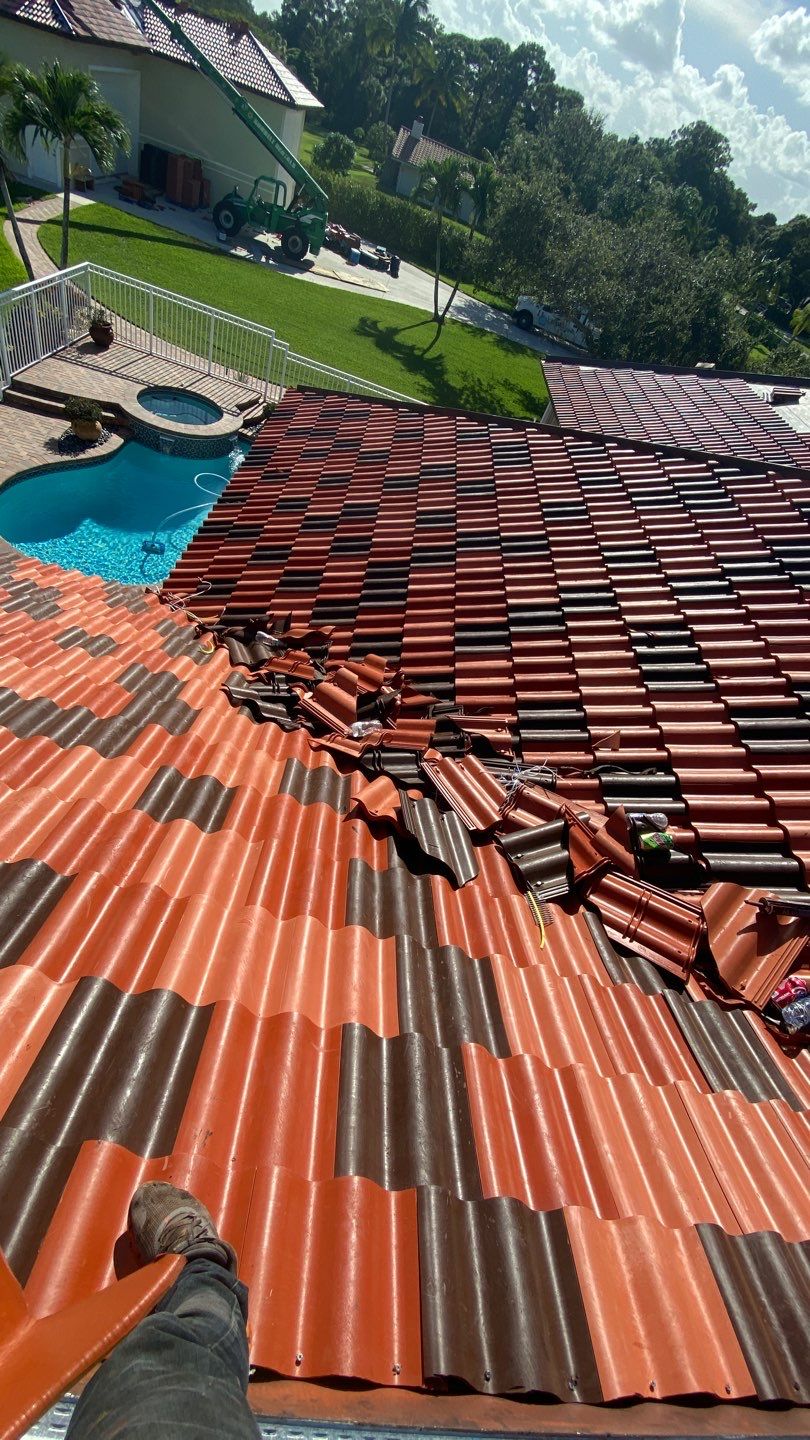 Residential Roofing Installation using Brava Spanish Tile in West Palm Beach by International Roofing