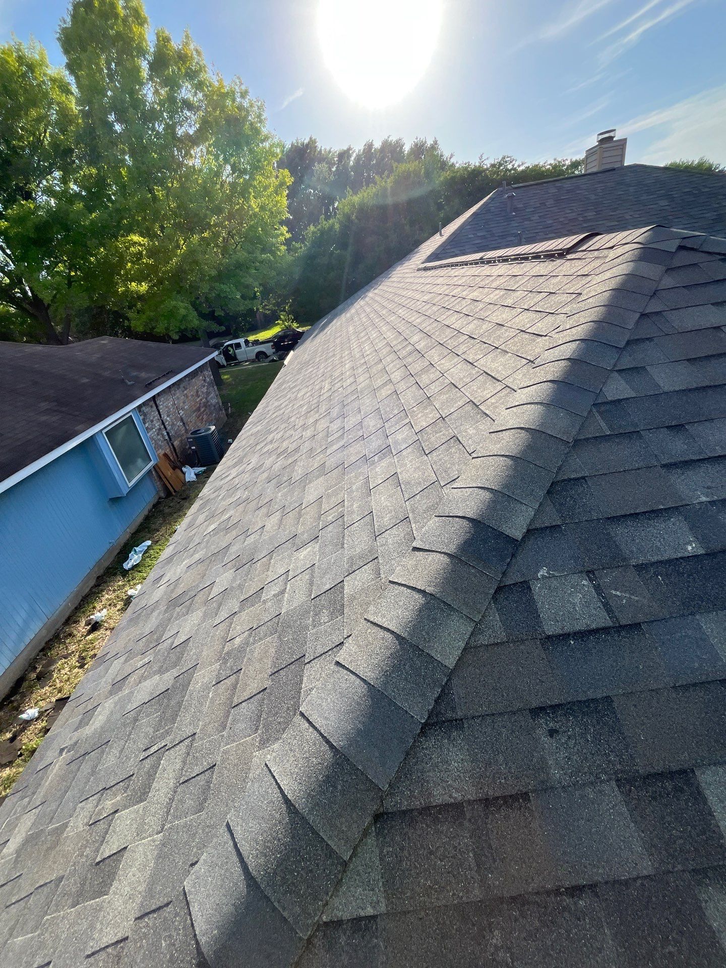 Residential Roofing Malarkey Vista w New Gutters by Berry Good Roofing 